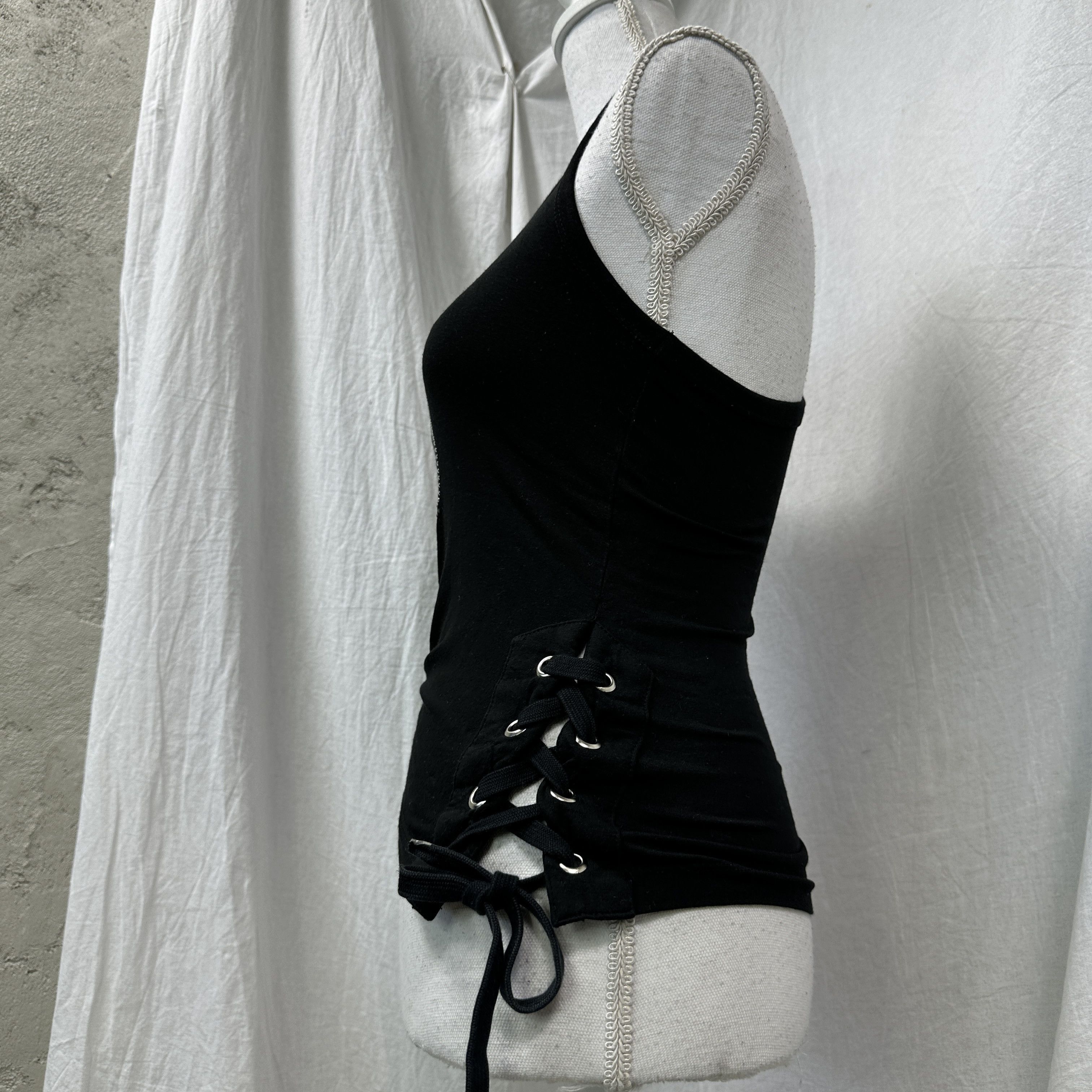 Playboy Vintage Avant Garde Rhinestones Tied Playboy Top Y2K Size S / US 4 / IT 40 - 7 Thumbnail