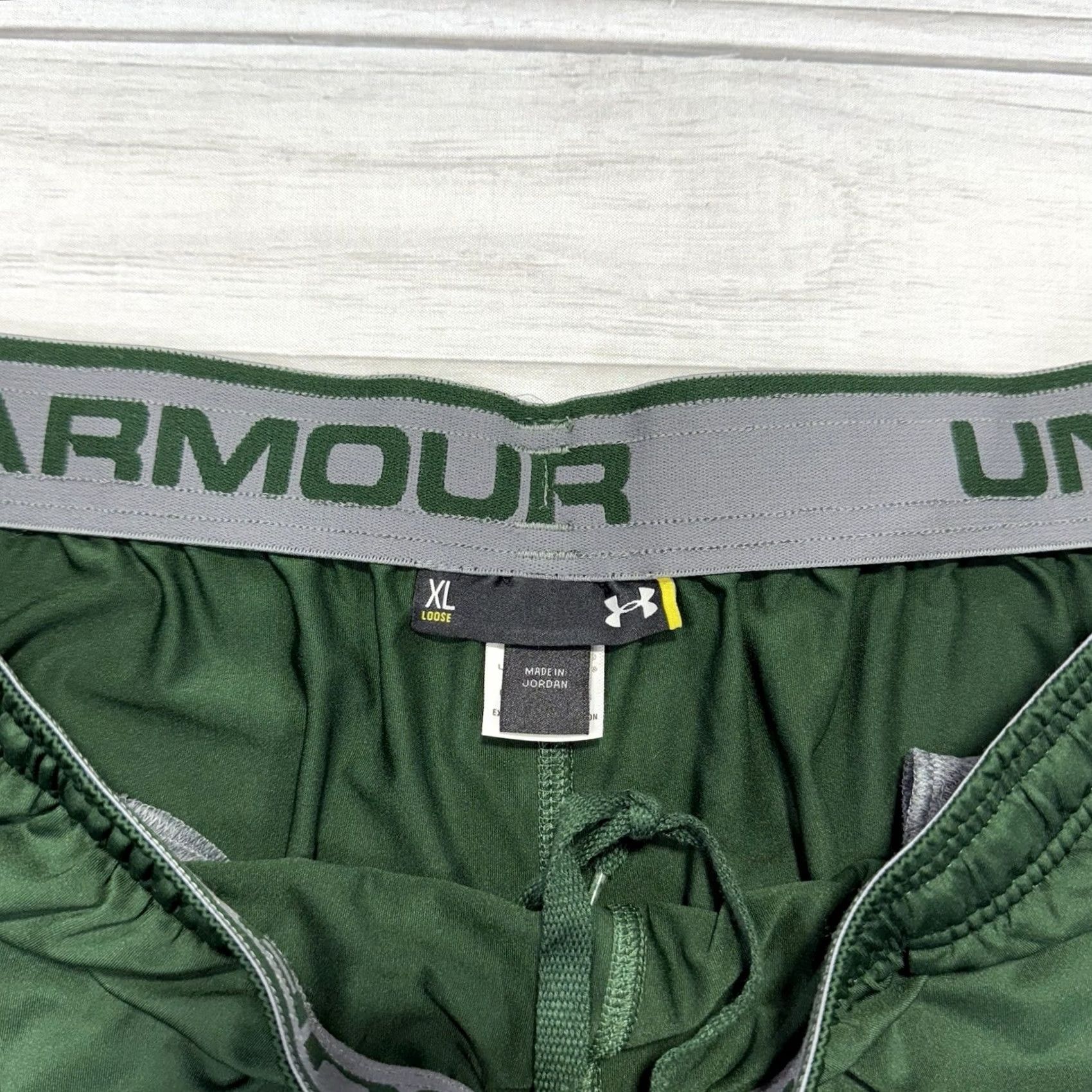 Under Armour Under Armour Michigan State Spartans Shorts Mens XL Green Athletic Gym Size US 36 / EU 52 - 4 Thumbnail