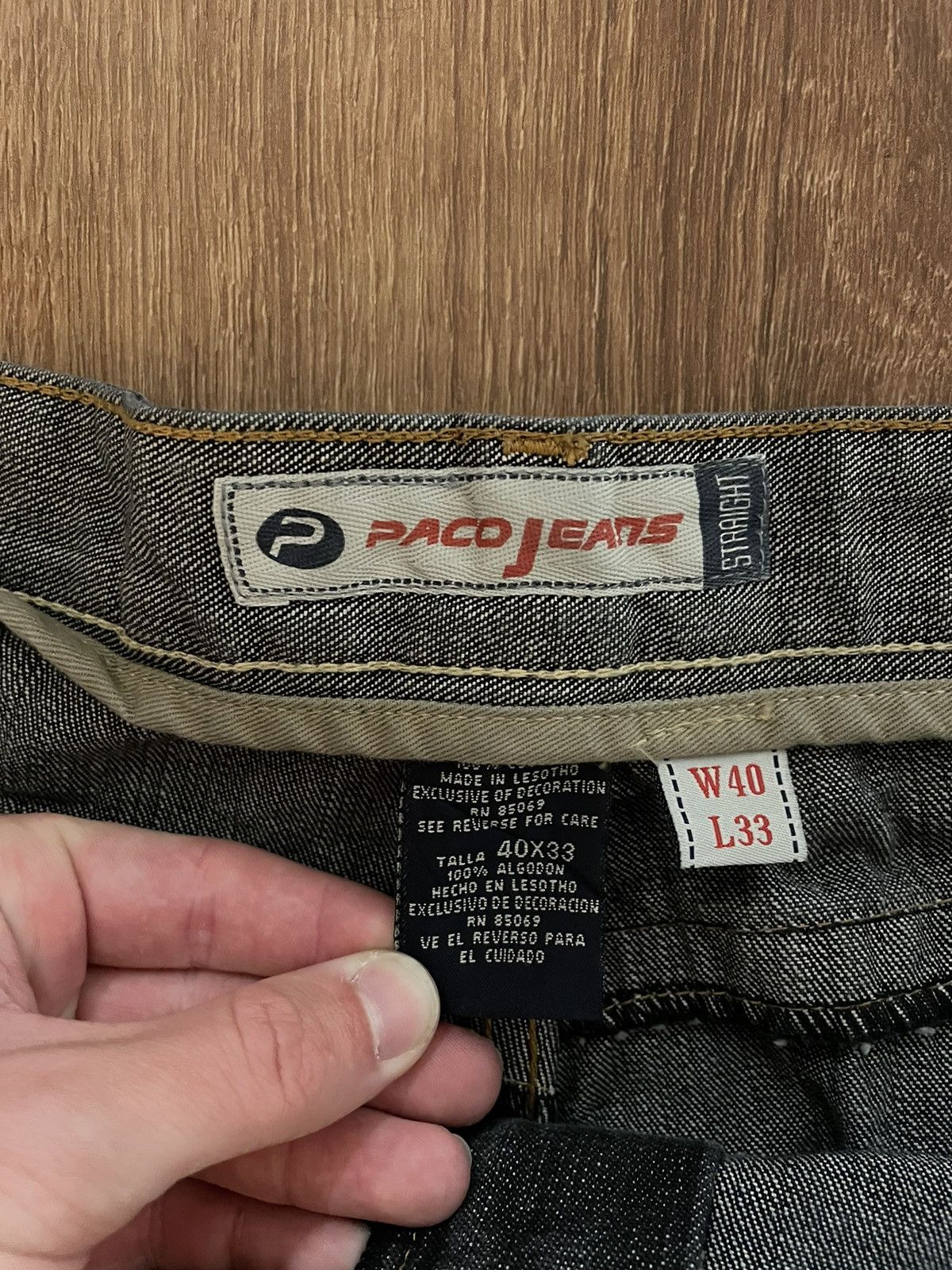 Vintage Y2K Paco Straight Leg Basic Jeans Size US 40 / EU 56 - 6 Thumbnail