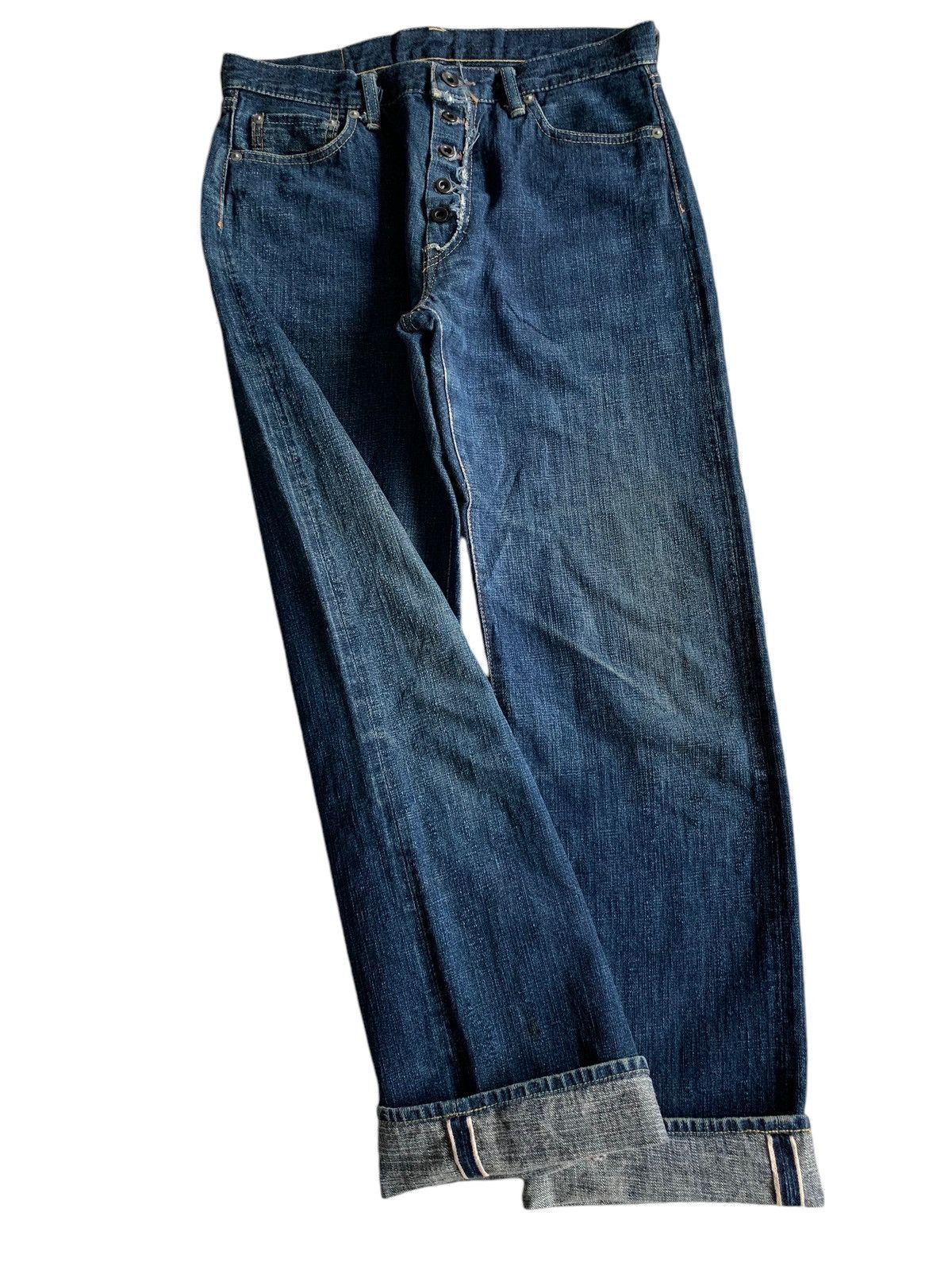 Japanese Brand × Jean BORN FREE 30TH ANNIVERSARY JAPANESE SELVEDGE DENIM Size US 31 - 6 Thumbnail