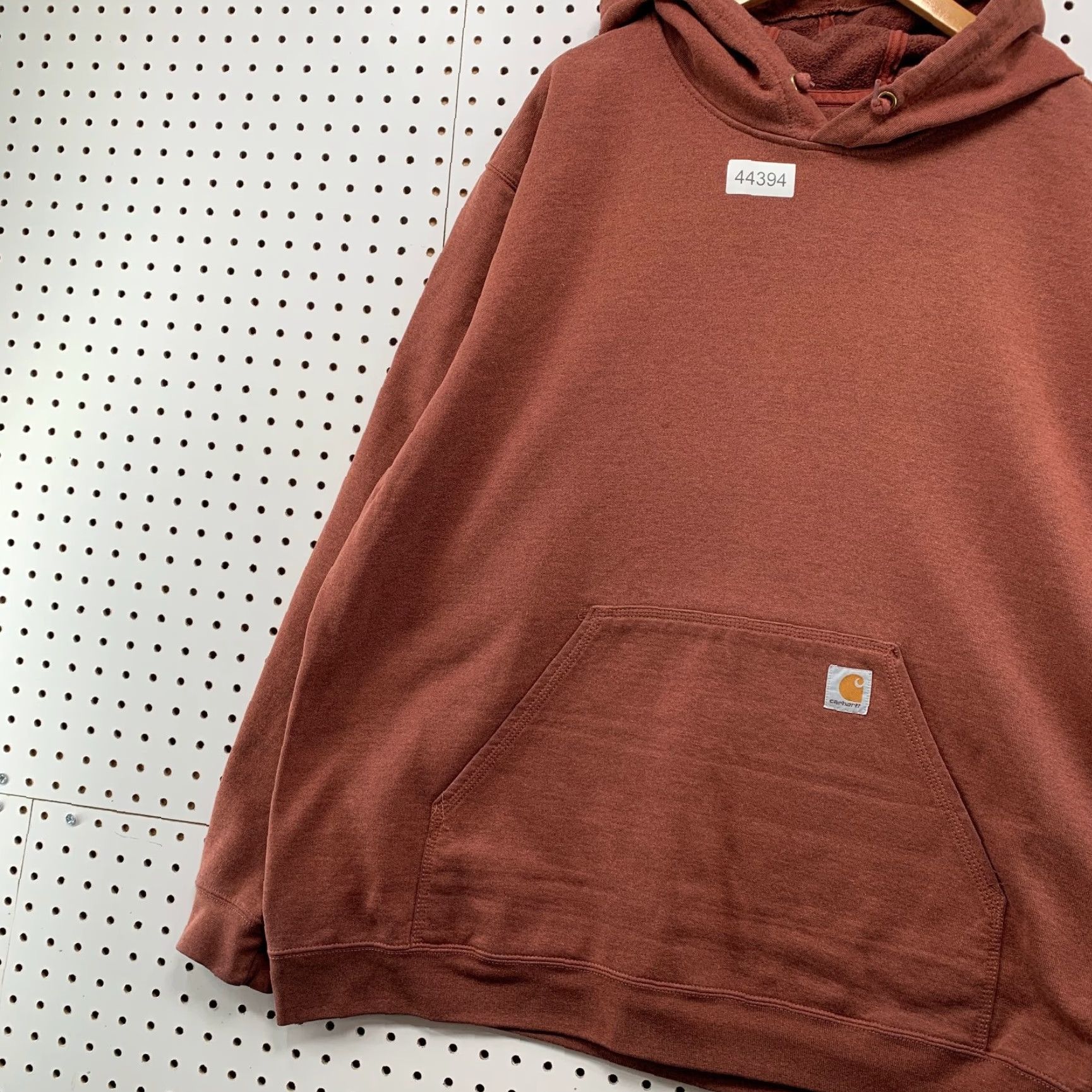 Carhartt VINTAGE Carhartt Sweatshirt Mens 2XL Hooded Heavyweight Rust Red Workwear Size US XXL / EU 58 / 5 - 3 Thumbnail