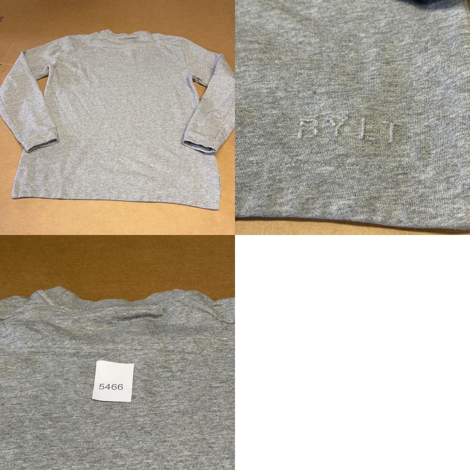 Vintage BYLT Sweatshirt Mens M Gray Core Crewneck Pullover Cotton Embroidered Logo Size US M / EU 48-50 / 2 - 8 Thumbnail