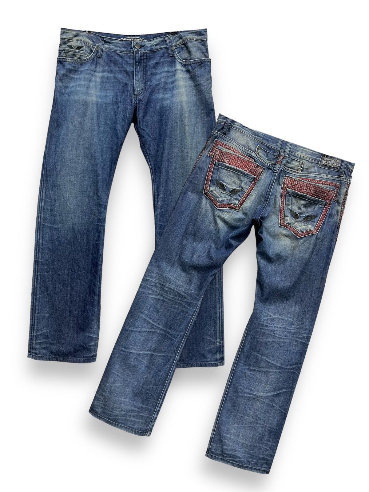 Robins Jeans FYE 40” ROBIN’S JEANS Sparkling Gemstone Double Back Pocket Size US 40 / EU 56 - 1 Thumbnail