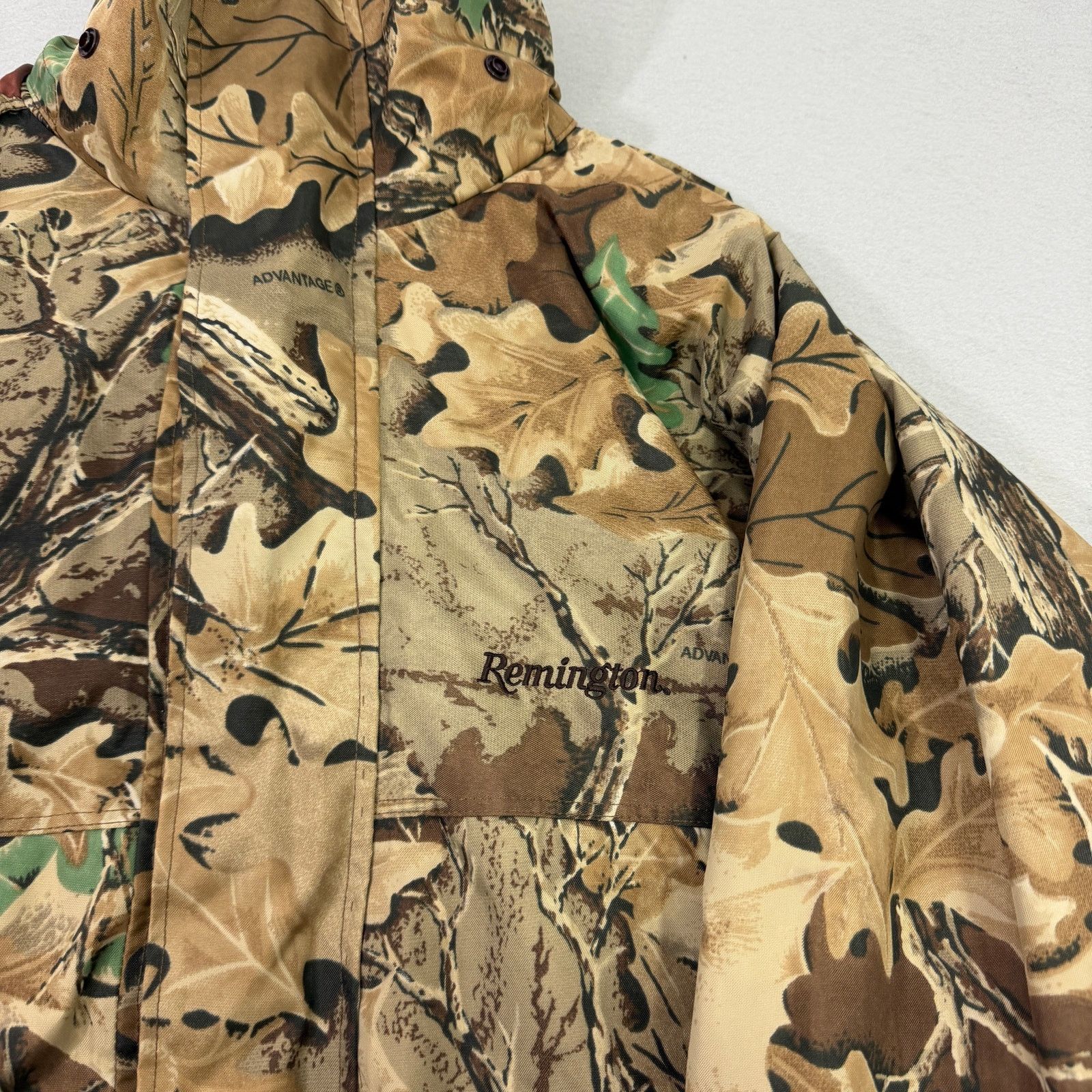 Vintage Remington Hunting Jacket Large Camo Nylon Full Zip Hooded Size US L / EU 52-54 / 3 - 3 Thumbnail
