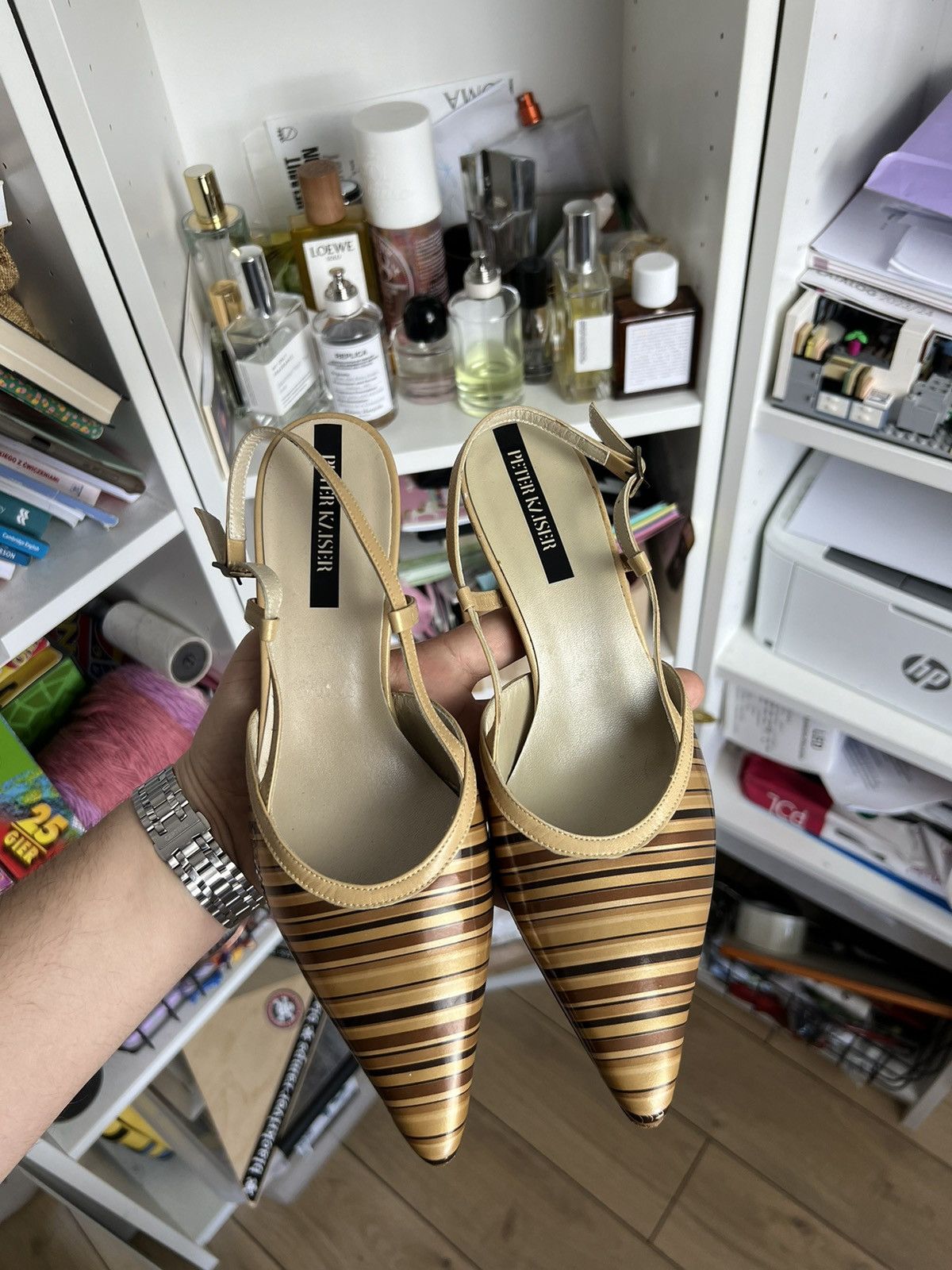 Vintage Y2K kitten heels shoes US4 avantgarde secretary 00s