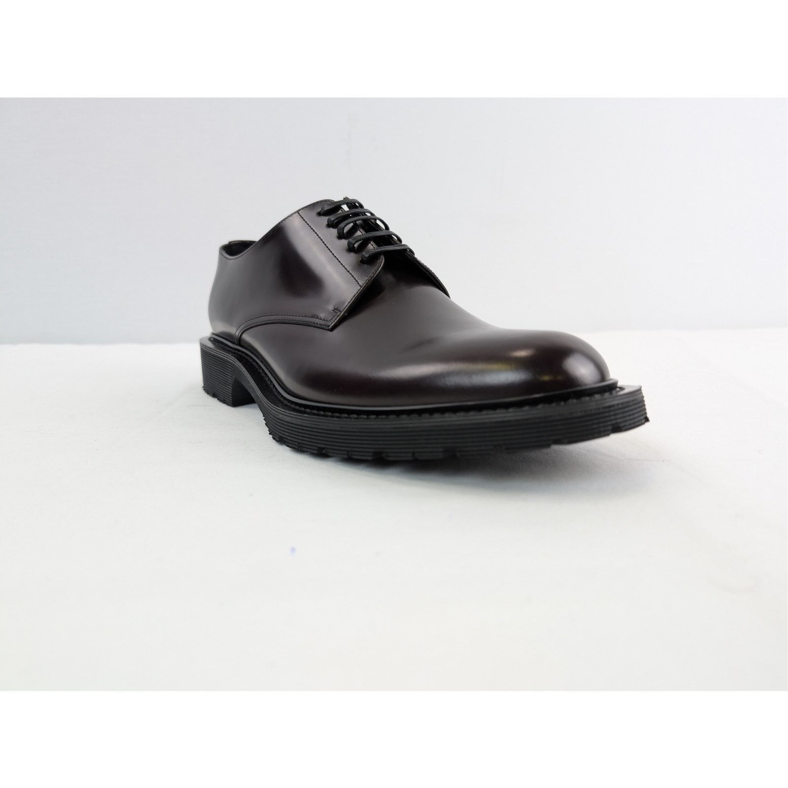 Saint Laurent Paris o1rshd1 Army 20 Derby Boots in Dark Wine (Burgundy) Size US 9 / EU 42 - 2 Thumbnail