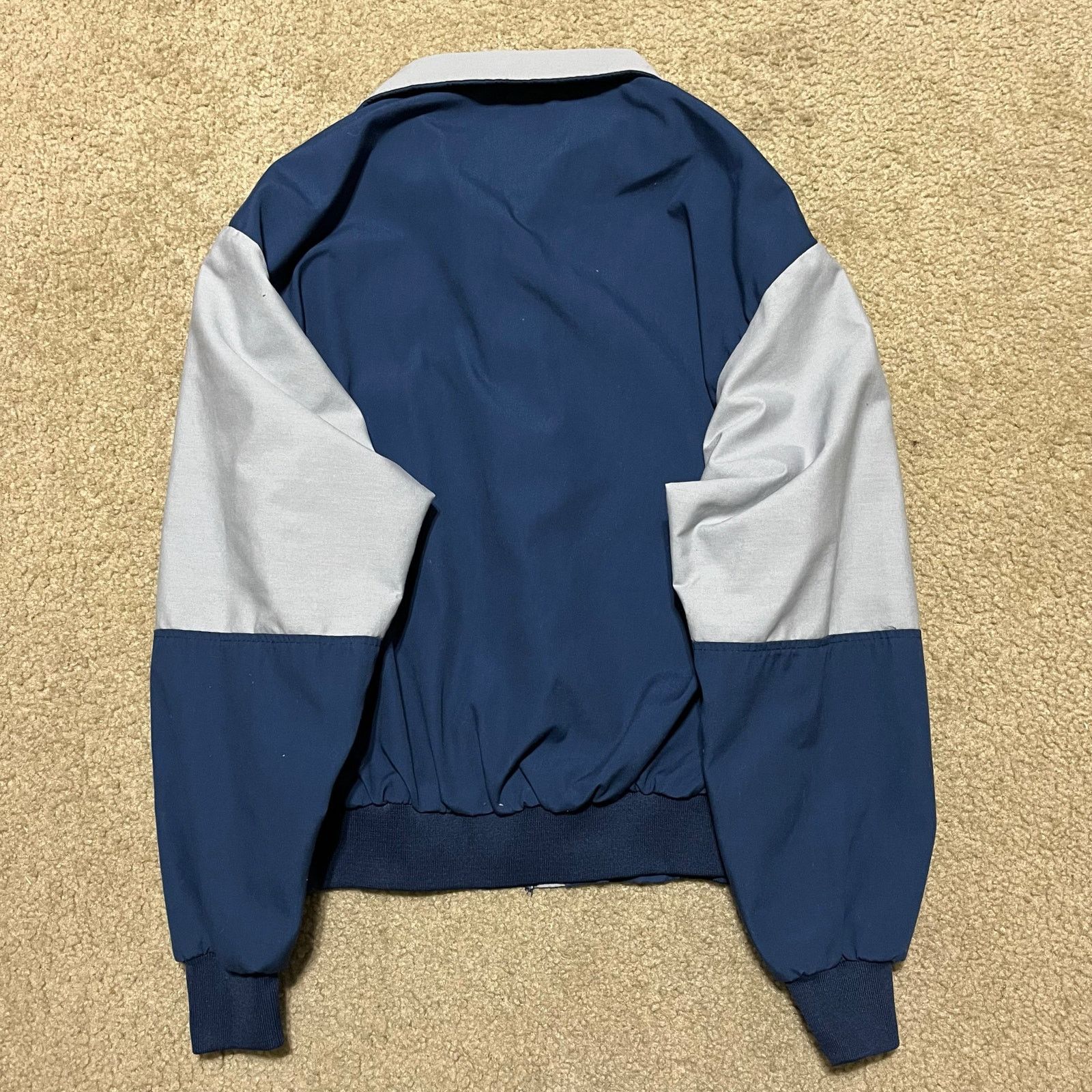 Dunbrooke Vintage 90s Dunbrooke 90s Navy and Grey Racing Jacket Medium Size US M / EU 48-50 / 2 - 2 Thumbnail
