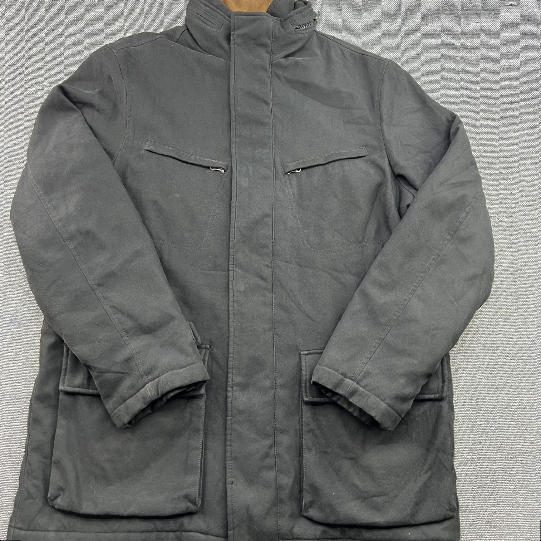 Vintage BOGGI MILANO Army Style Jacket Coat Mens L Black Hood M65 Quilted Lining Military Jacket Size US L / EU 52-54 / 3 - 2 Thumbnail