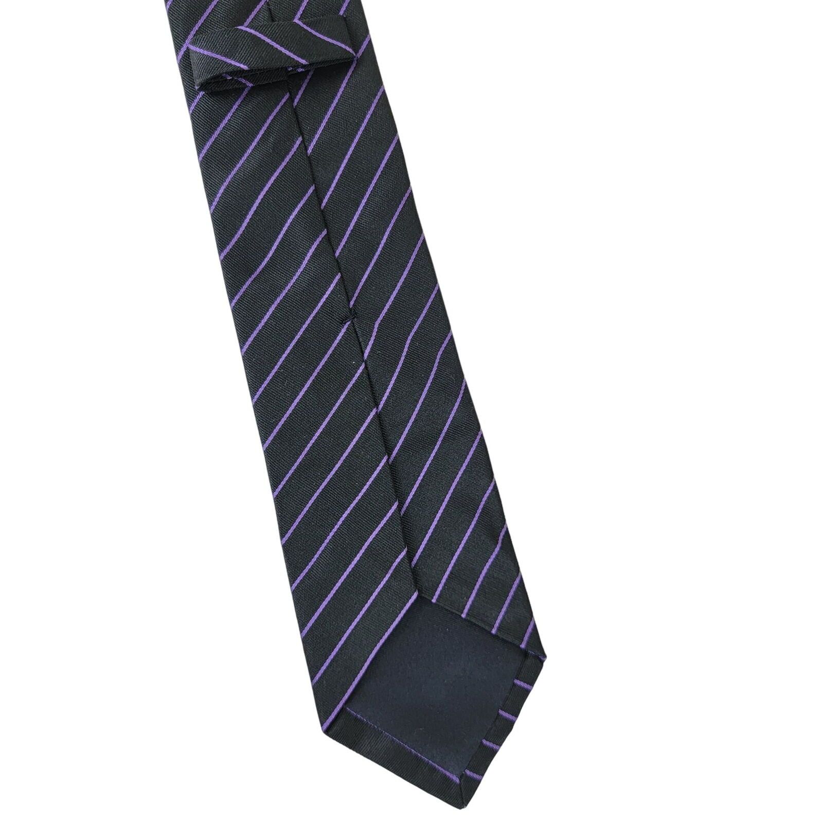 Ralph Lauren Ralph Lauren Purple Label Silk Repp Knit 3" Slim Neck Tie Size ONE SIZE - 6 Thumbnail