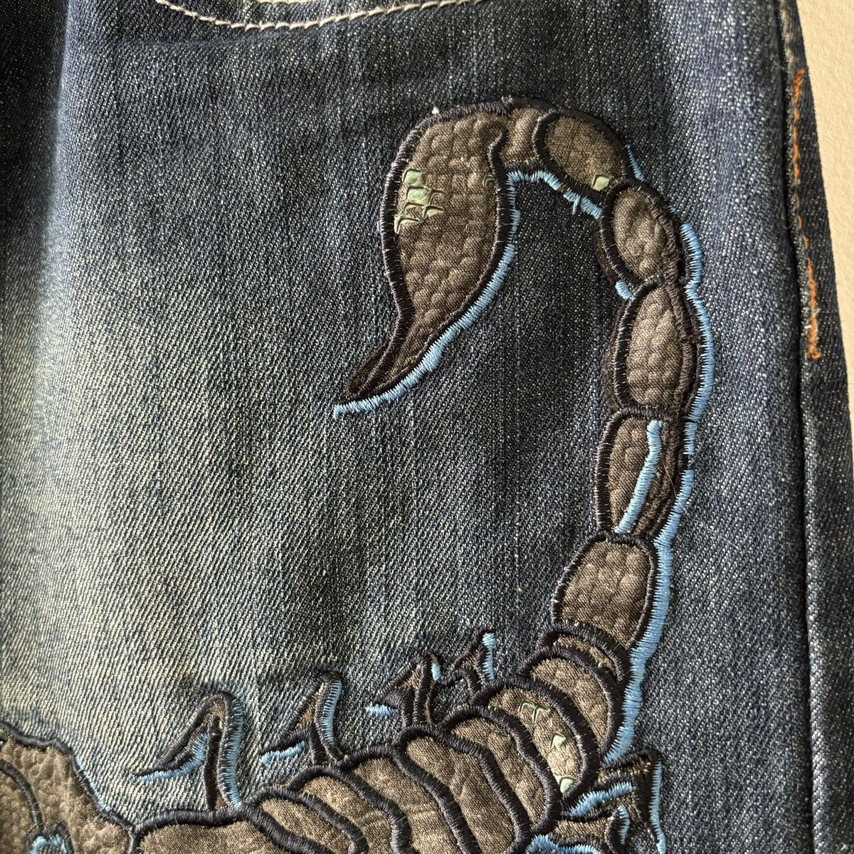 Southpole Vintage Paco Scorpion Jeans Size US 38 / EU 54 - 3 Thumbnail
