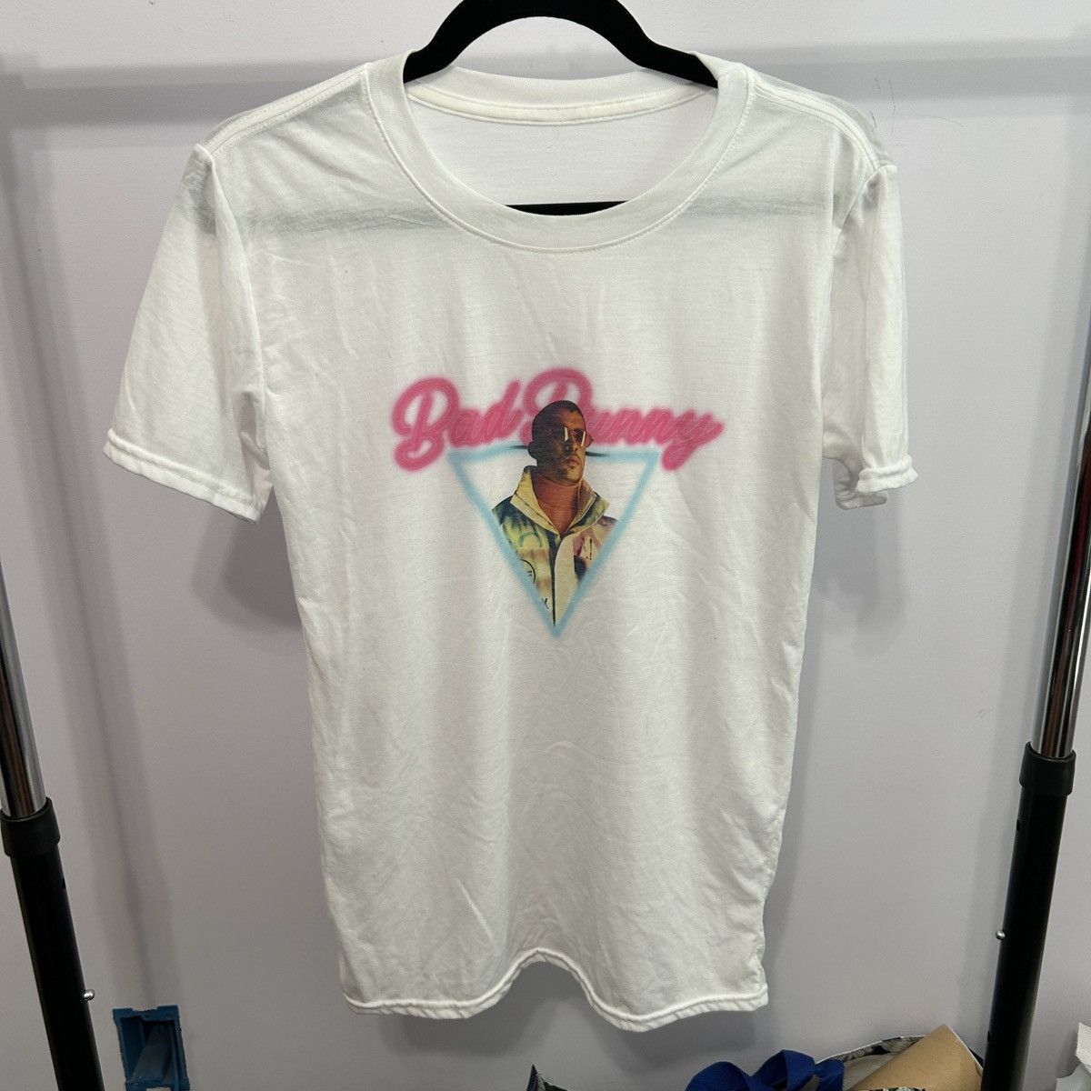 Other Bad Bunny White Graphic Music Tshirt Size Small - "Terry" Size S / US 4 / IT 40 - 6 Thumbnail
