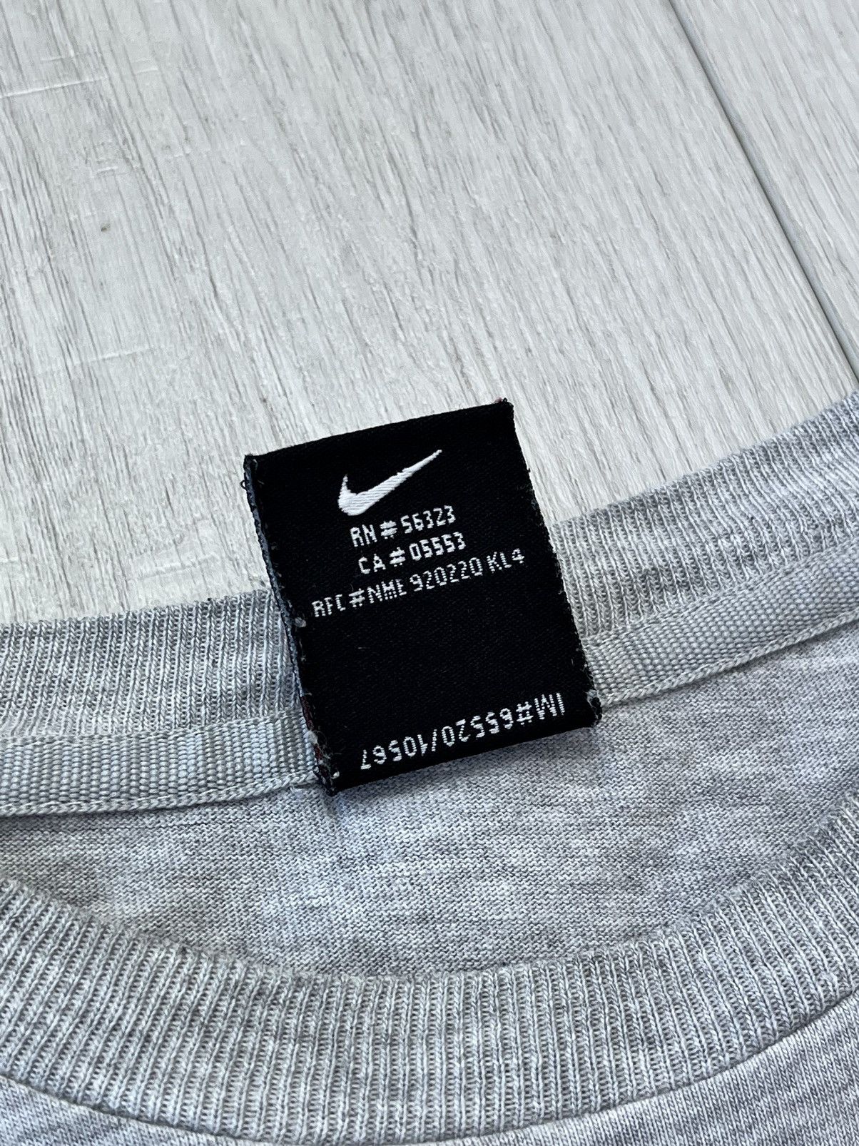 Nike × Vintage Vintage Nike T-Shirt Swoosh Logo 90s Y2K Drill Basic Shox TN Size US M / EU 48-50 / 2 - 6 Thumbnail