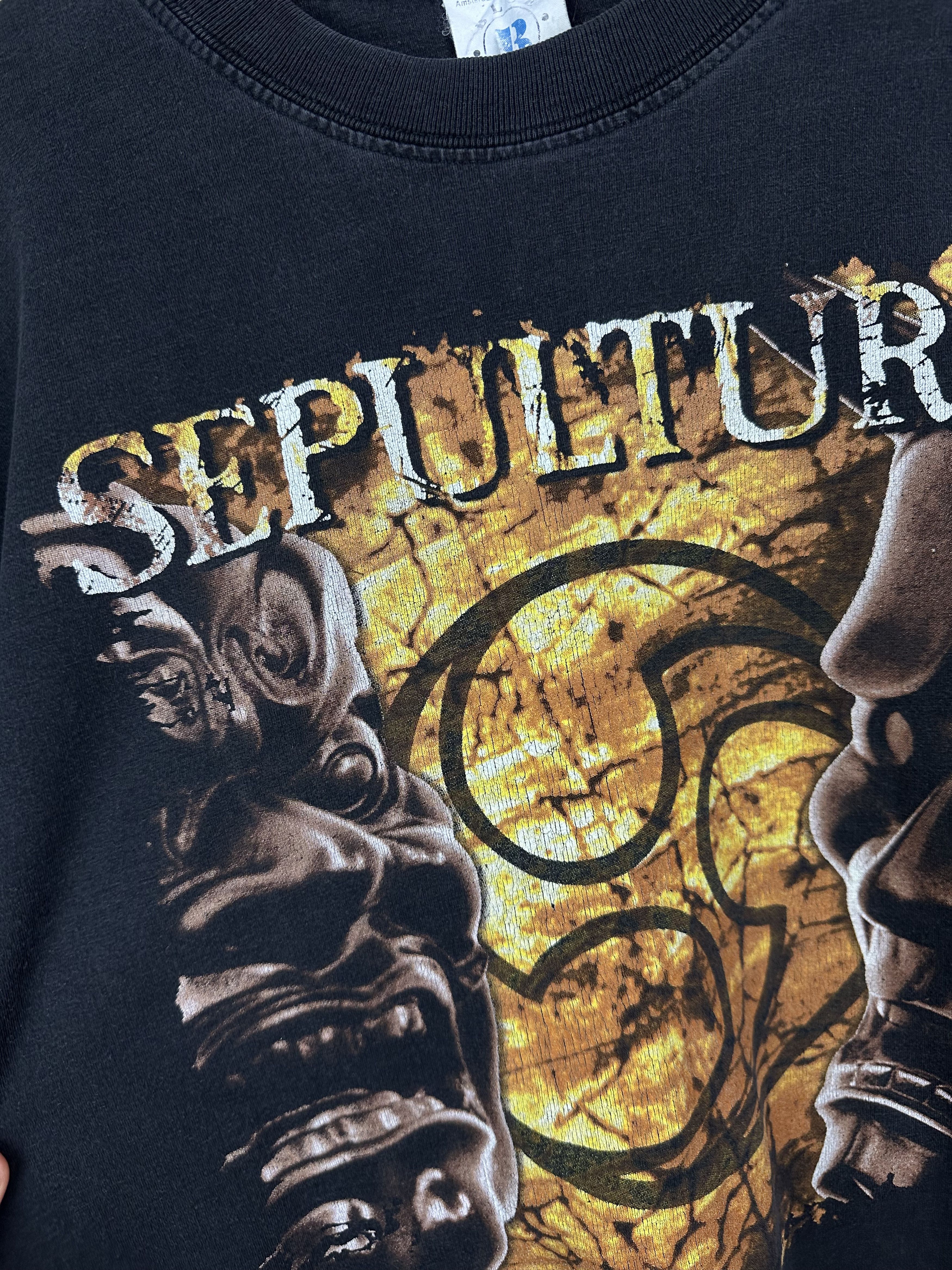 Band Tees Vintage 1998 Sepultura Shirt Band Long Sleeve Tee Rare Hype Size US XL / EU 56 / 4 - 6 Thumbnail