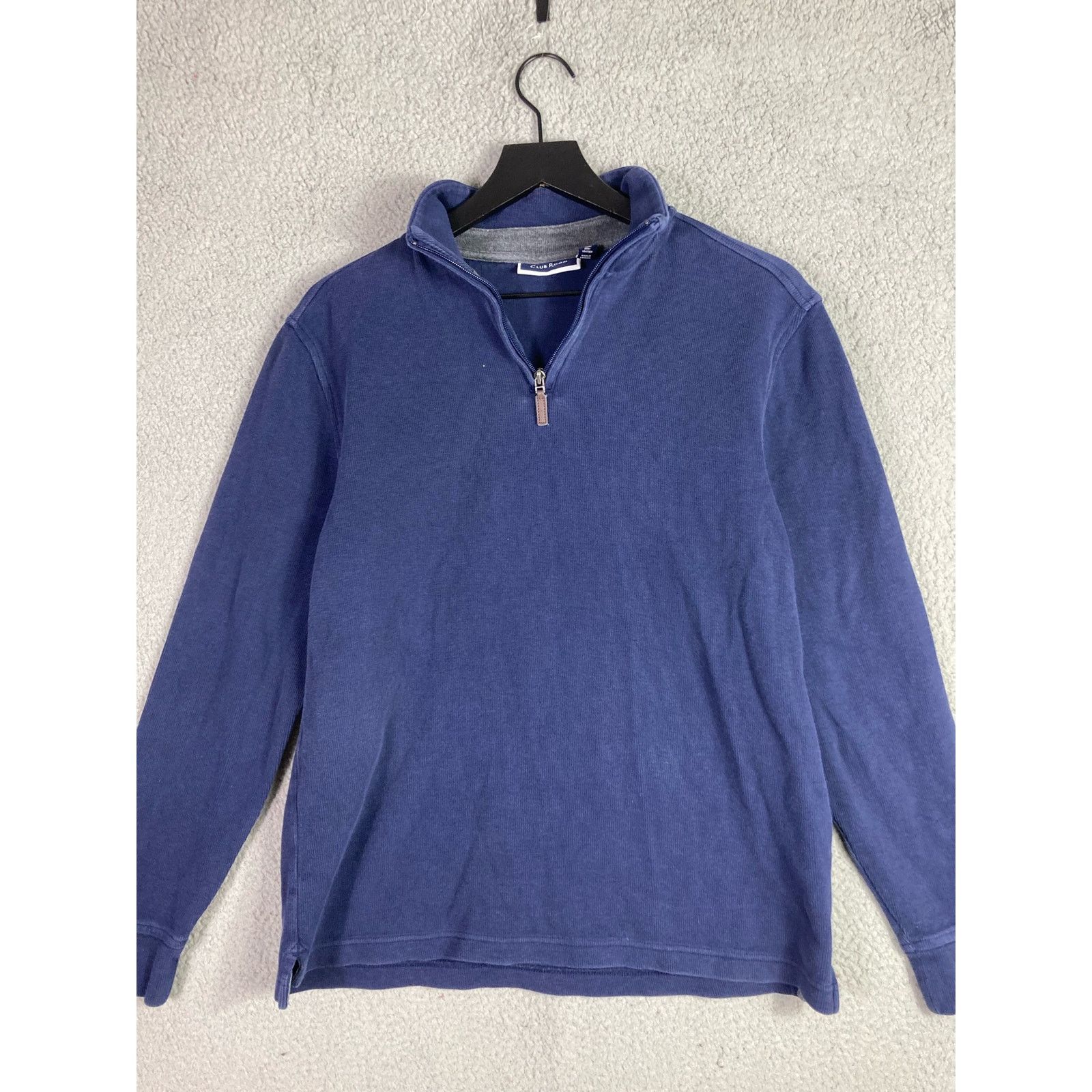 Club Room Men's M Club Room Blue Sweater 1/4 Zip Pullover Cotton Size US M / EU 48-50 / 2 - 4 Thumbnail