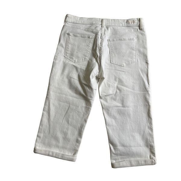 Levi's Levi’s White Capri Denim Cuffed Hem size 8 Size US 26 / EU 42 - 4 Thumbnail