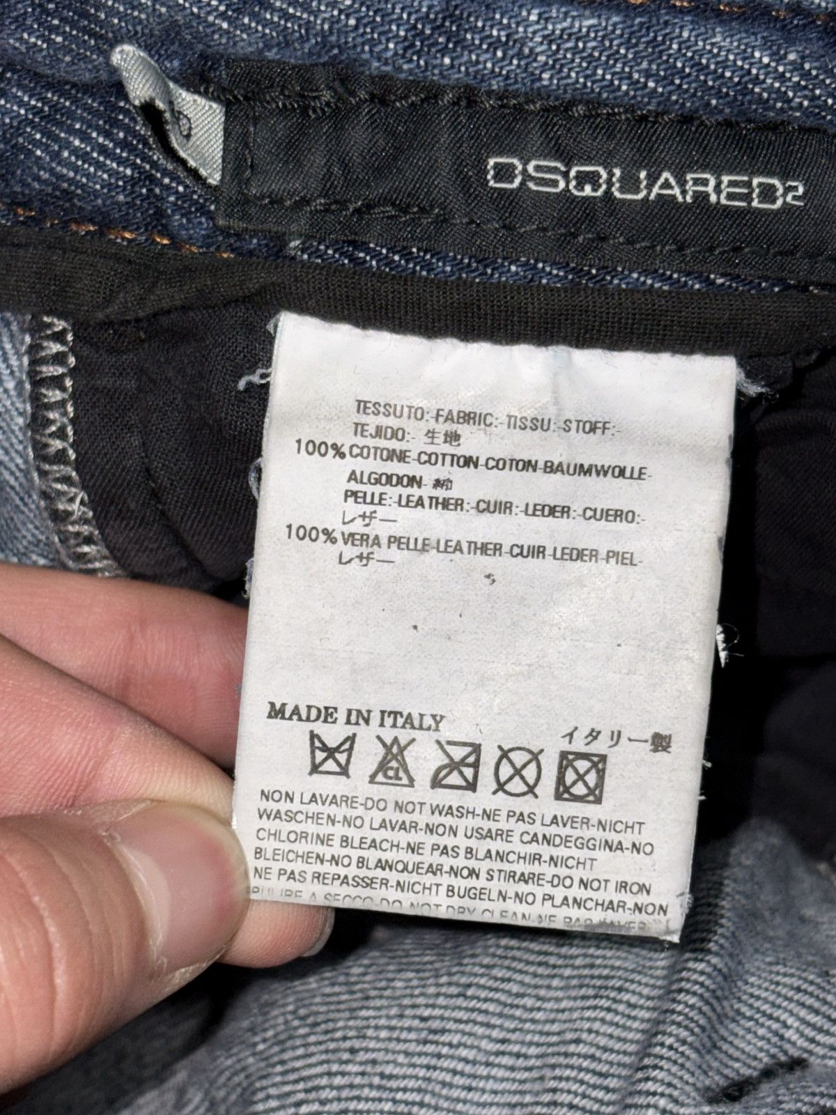 Dsquared2 Dsquared2 Leather Denim Jeans tactical bondage skirt buckle Size 28" / US 6 / IT 42 - 19 Thumbnail