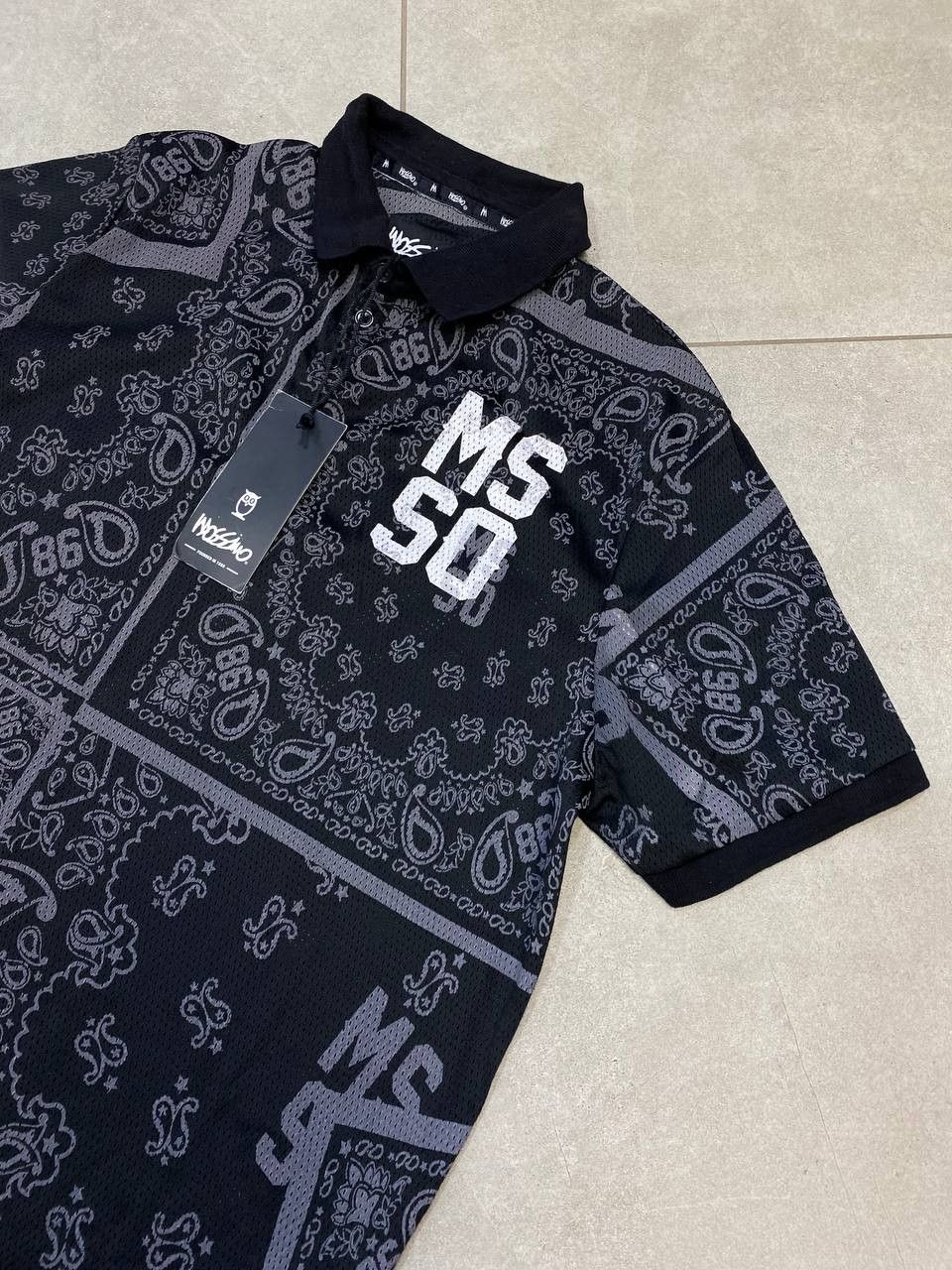 Mossimo Mossimo MSSO 86 Paisley AOP Polo Shirt Size US L / EU 52-54 / 3 - 5 Thumbnail