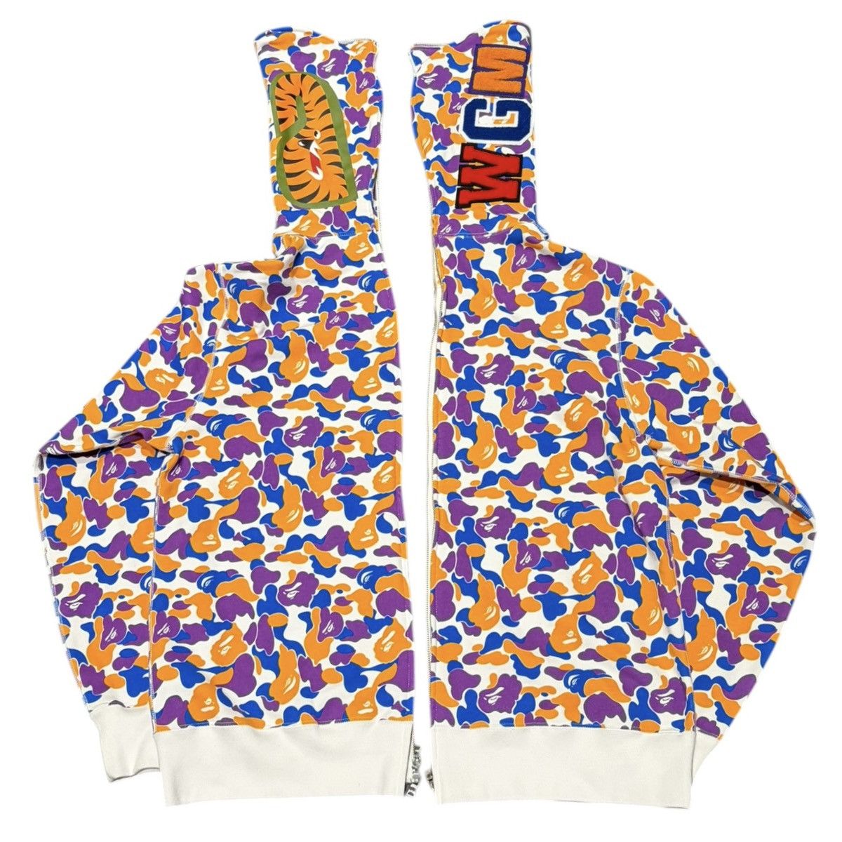 Bape BAPE LA Anniversary Camo Separate Shark Full Zip Hoodie Size US XXL / EU 58 / 5 - 5 Thumbnail