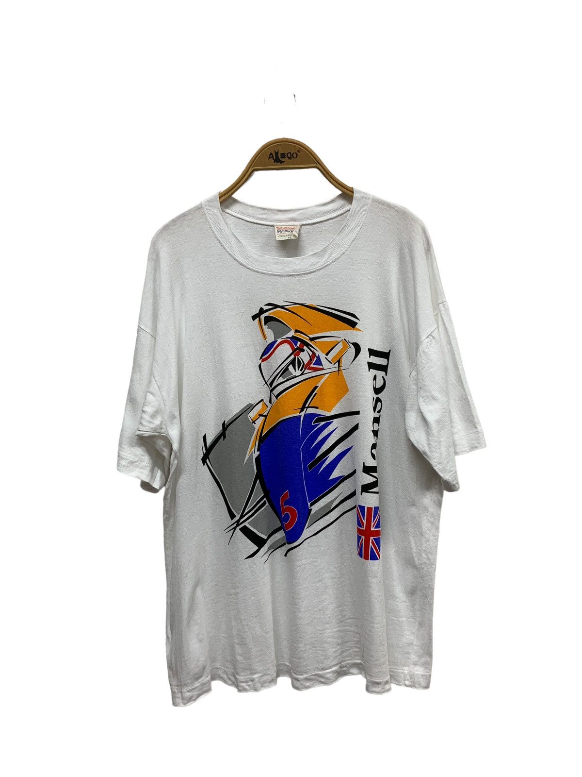 image of Gear For Sports x Racing Vintage Grand Prix Canon William F1 in White, Men's (Size Medium)