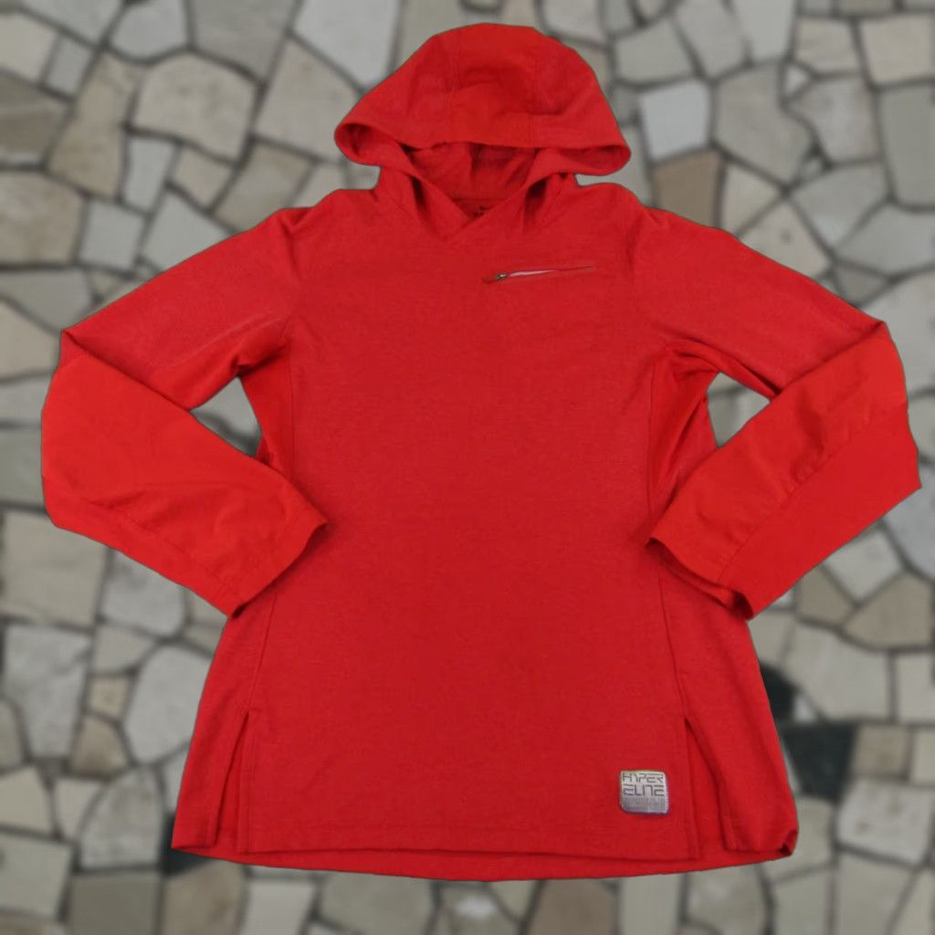 Nike Nike Hoodie Womens Small Red Pullover Dri-FIT Logo Pockets Outdoor Sports Size S / US 4 / IT 40 - 1 Thumbnail