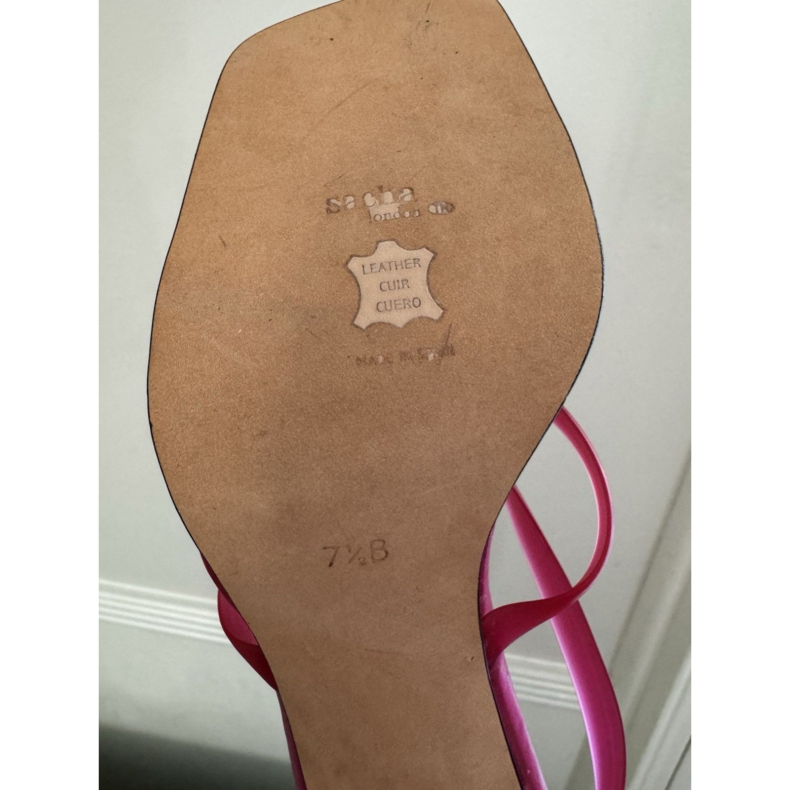 Vintage Vintage Sacha London Hot Pink Jelly Lucite Heel Y2K Sz 7.5 Size US 7.5 / IT 37.5 - 9 Thumbnail