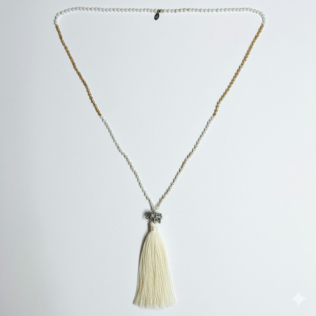 Other Zacasha 38" Tassel Necklace India Elephant Faceted Size ONE SIZE - 11 Thumbnail