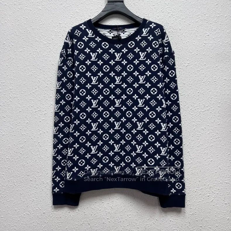 Louis Vuitton Louis Vuitton Old flower full print embossed LOGO sweatshi Size US XL / EU 56 / 4 - 1 Thumbnail