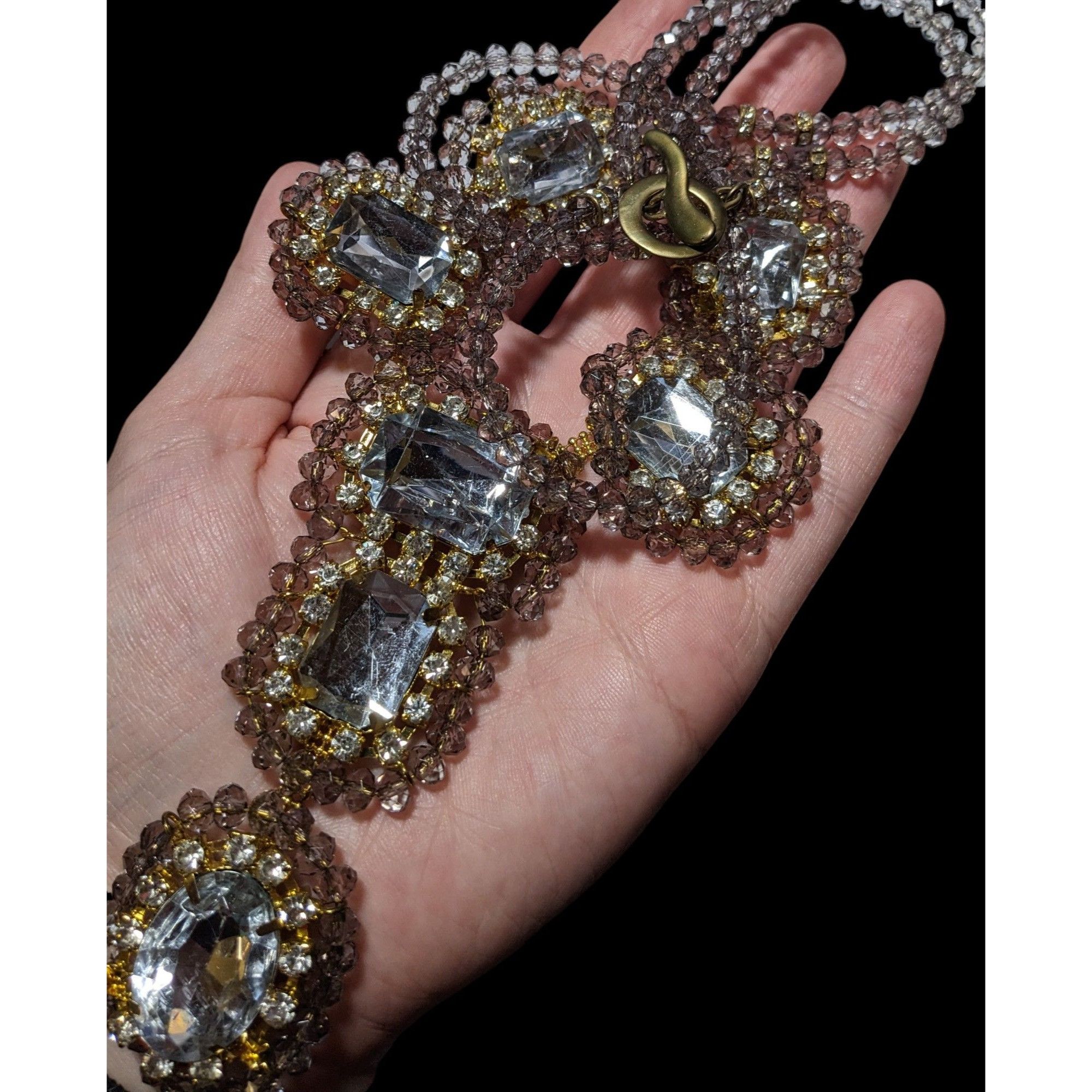 Other Vintage Glam Chunky Gemmed Statement Necklace Size ONE SIZE - 5 Thumbnail
