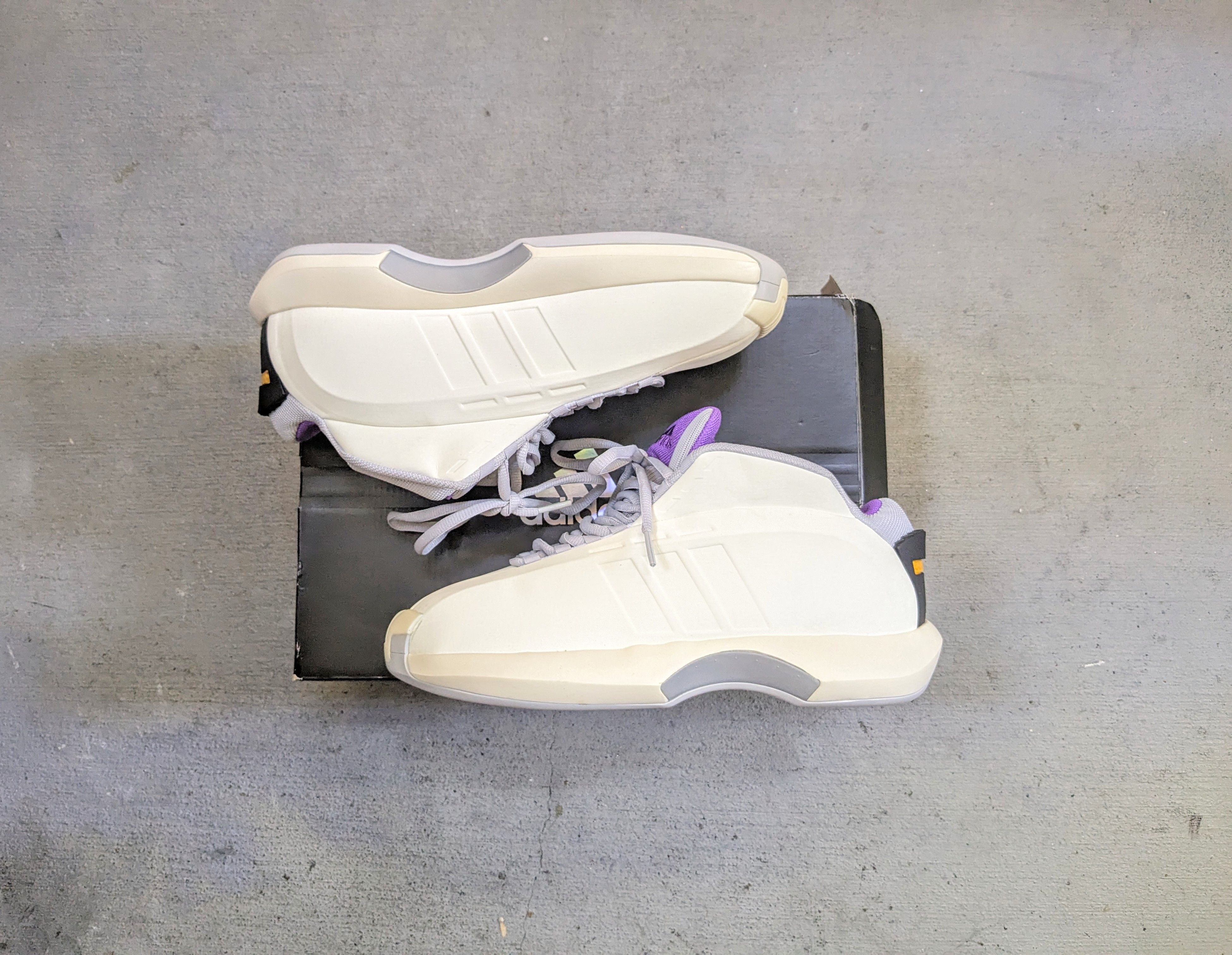 Adidas Adidas Crazy 1 Cream Purple 10.5 Size US 10.5 / EU 43-44 - 1 Thumbnail