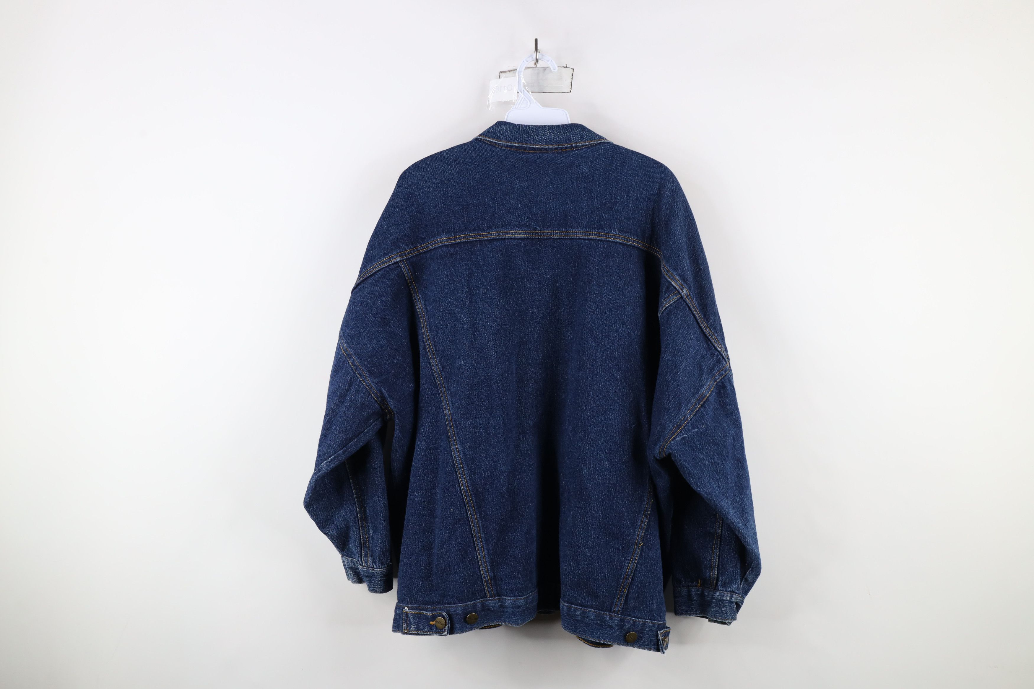 Vintage Vintage 90s Streetwear Baggy Fit Denim Jean Trucker Jacket Size L / US 10 / IT 46 - 12 Thumbnail
