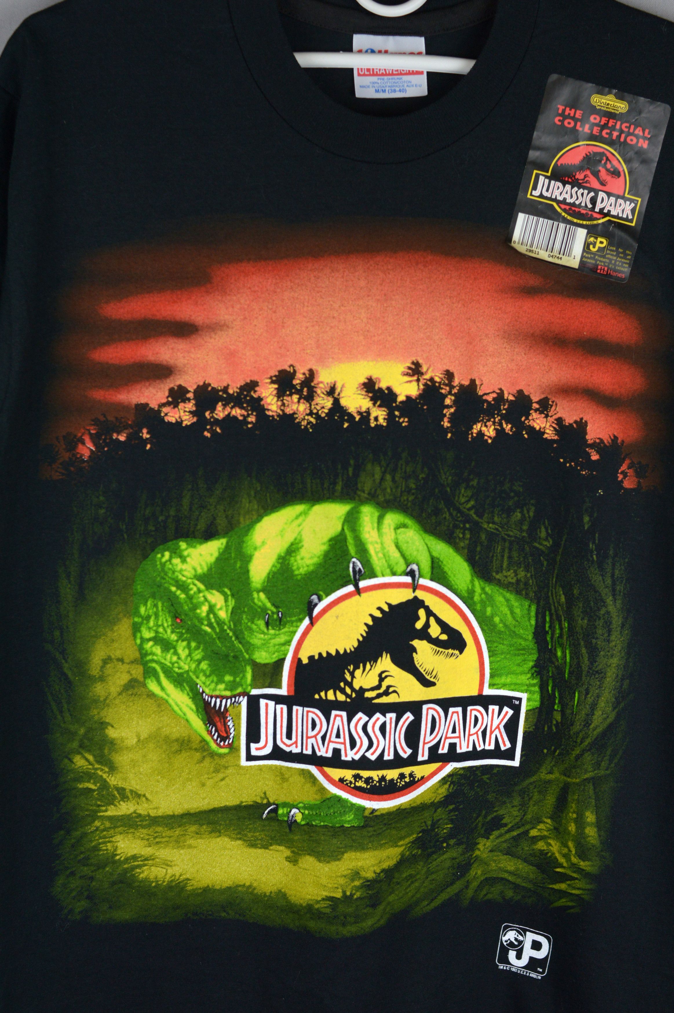 Vintage Vintage Jurassic Park 1993 T Rex Promo t shirt Size US M / EU 48-50 / 2 - 2 Thumbnail