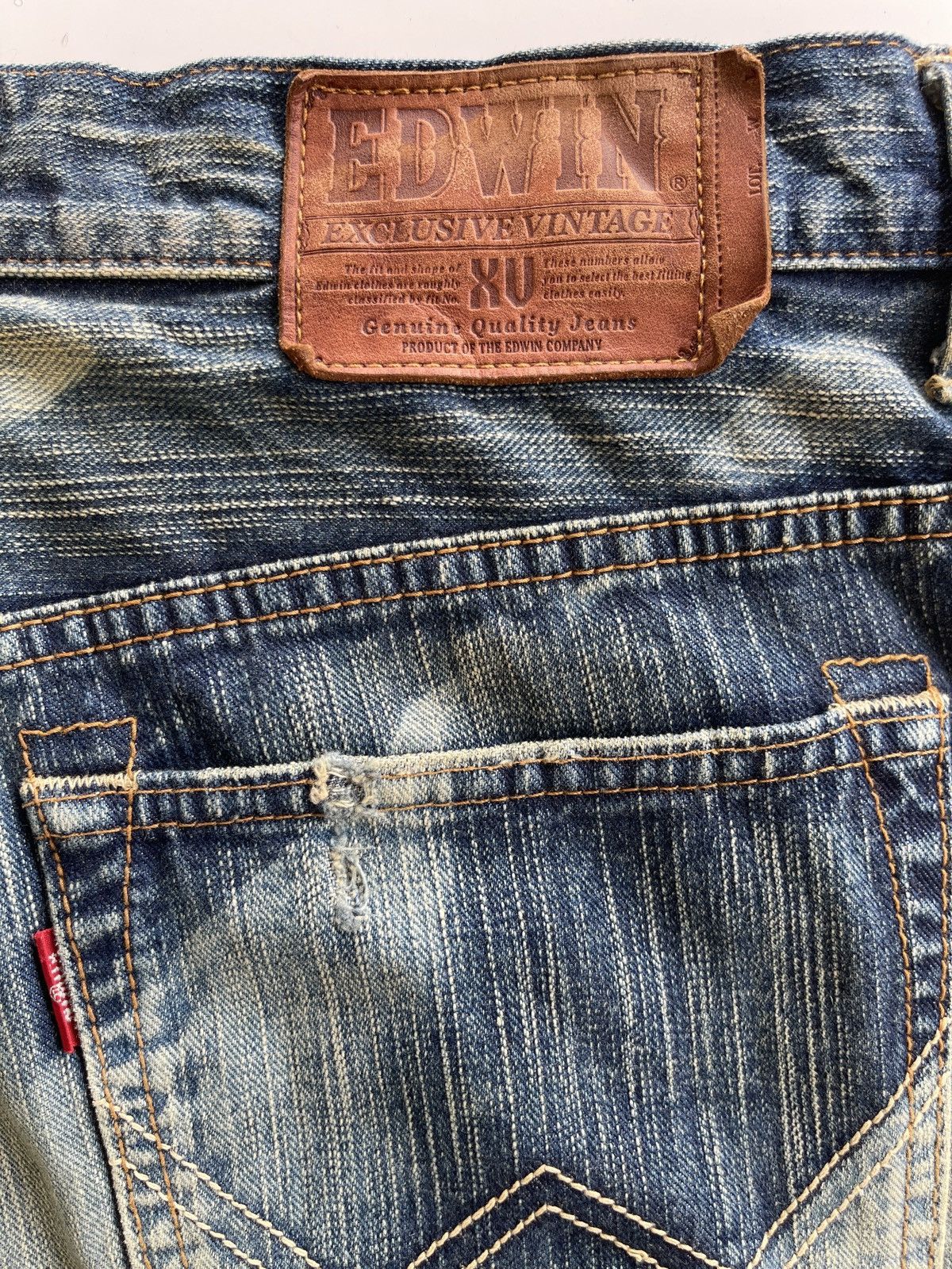 Vintage Vintage Edwin Distressed Rusty Denim Size US 34 / EU 50 - 11 Thumbnail