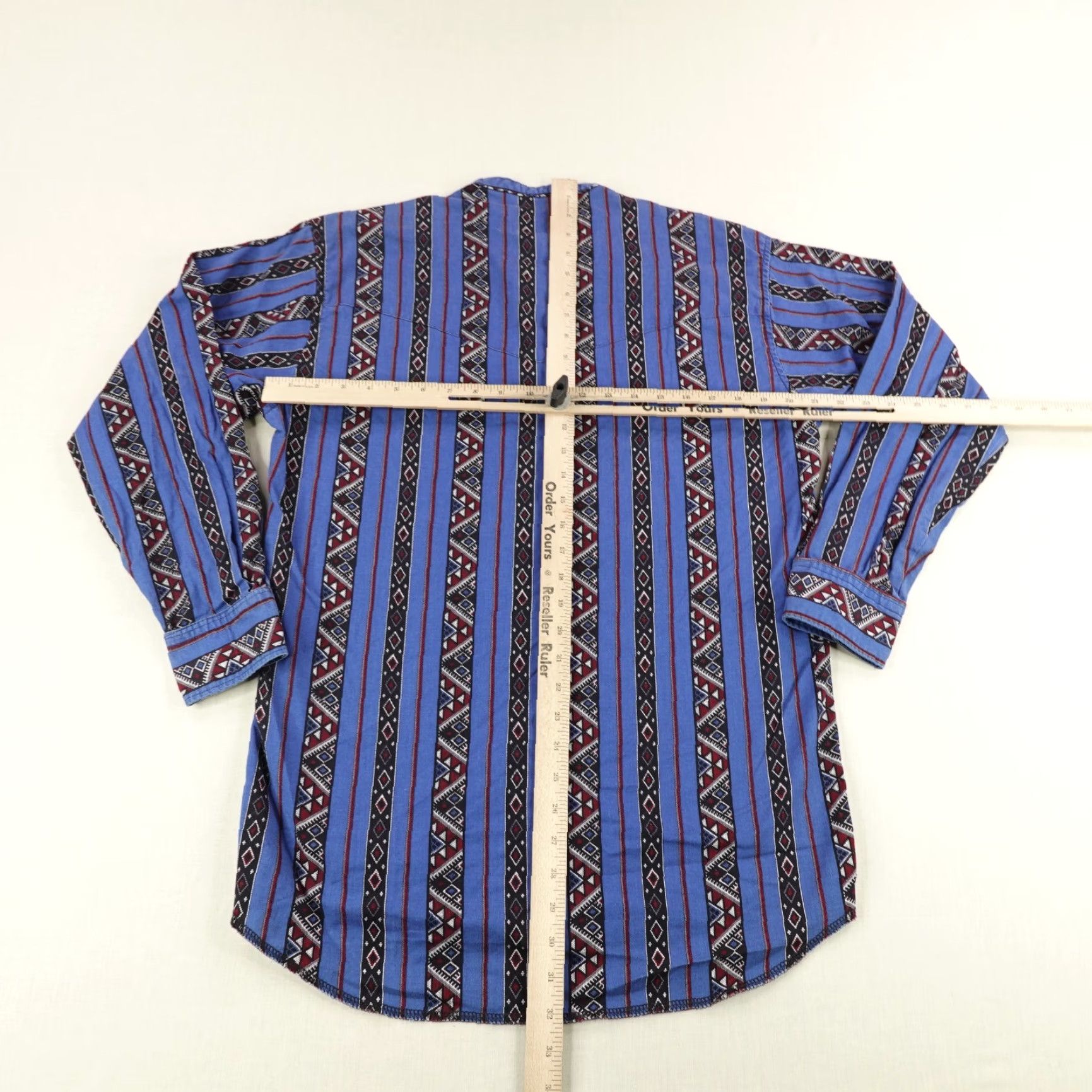 Wrangler VINTAGE Wrangler Shirt Mens Medium Western Aztec Cowboy Geometric 90s Cotton Casual Size US M / EU 48-50 / 2 - 5 Thumbnail
