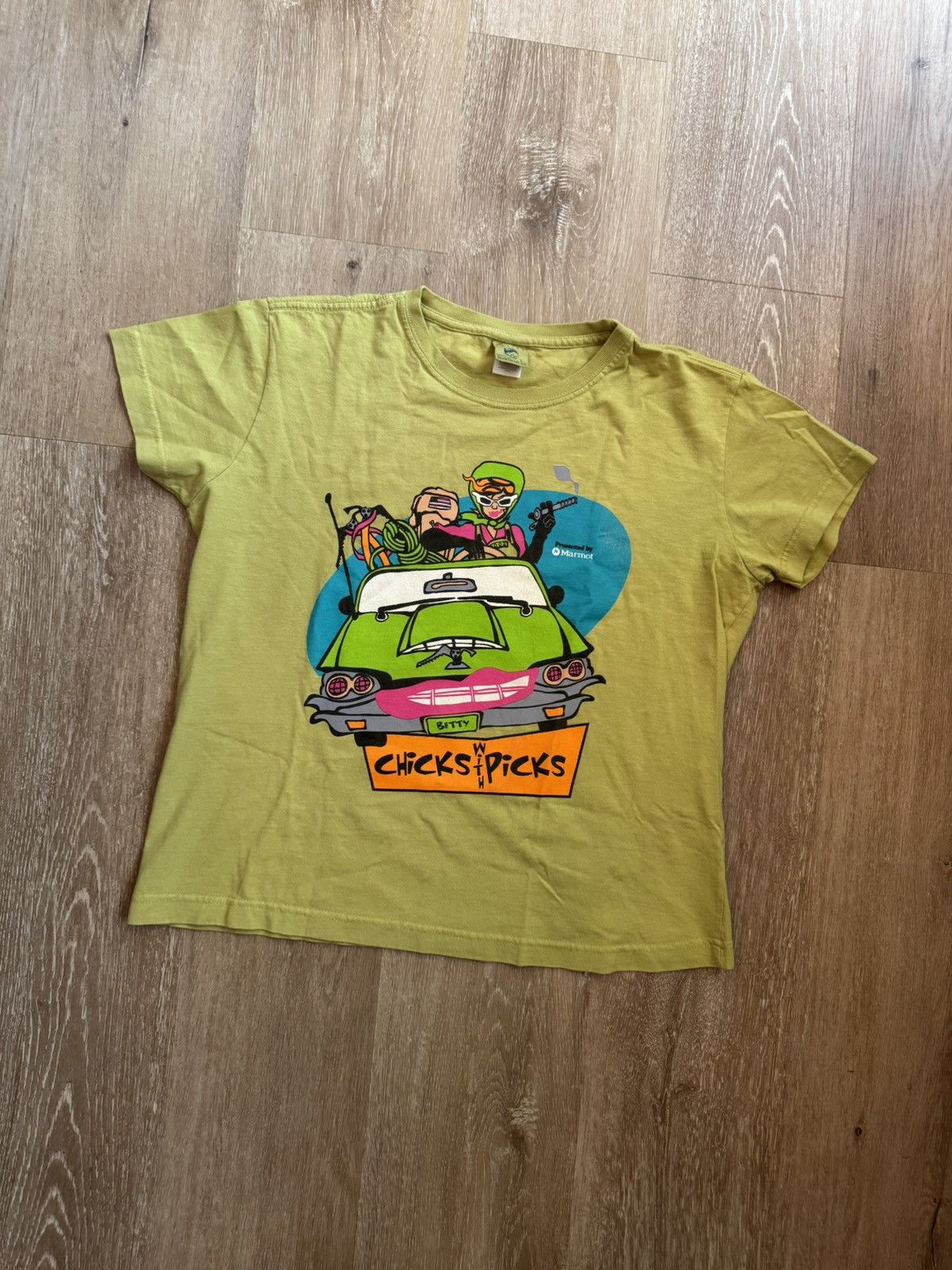 Band Tees × Vintage Chicks With Picks KISS MY AXE Vintage 90s Comedy Comic Tee Size L / US 10 / IT 46 - 7 Thumbnail