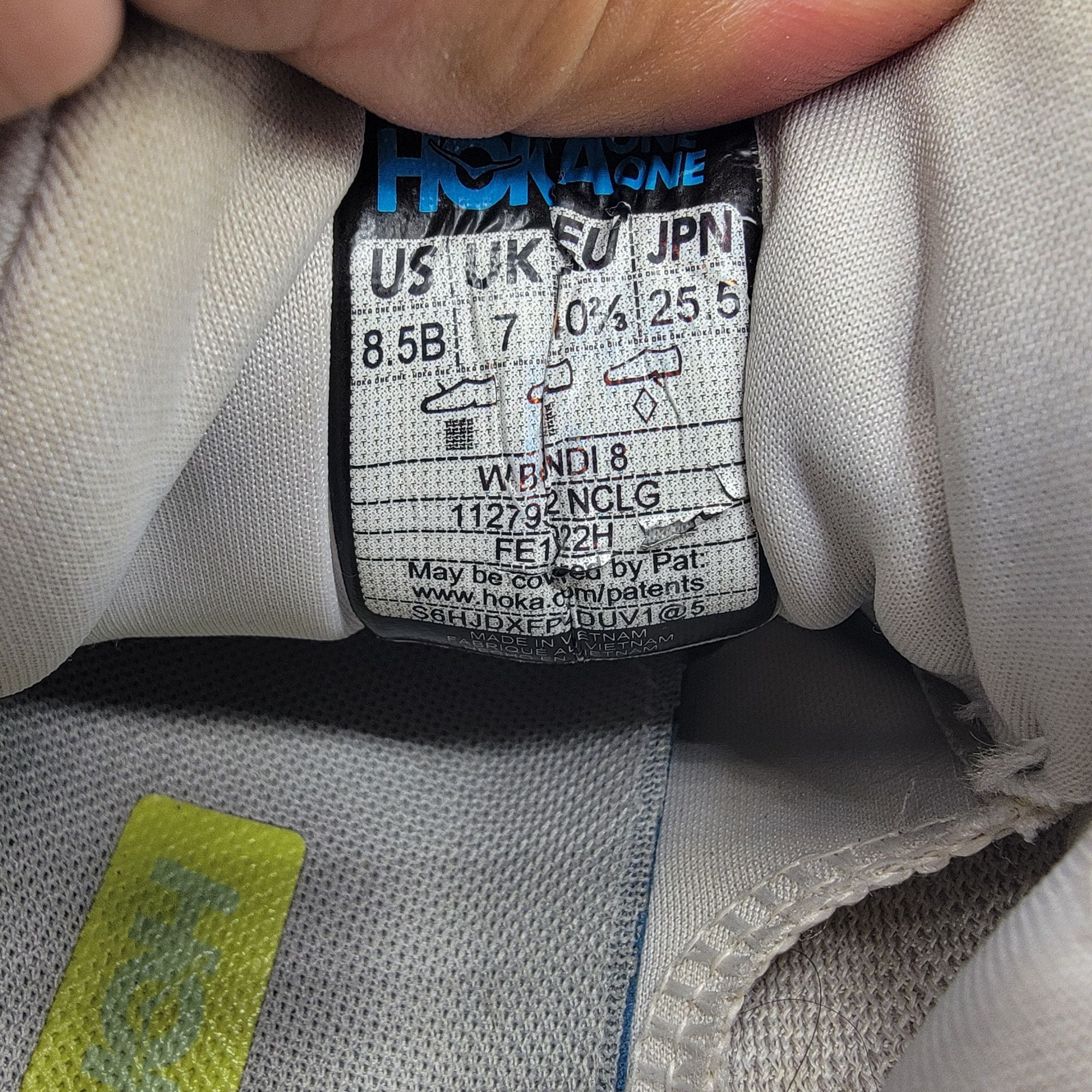 Hoka Hoka One One Bondi 8 Womens 8.5 B Nimbus Cloud Luminary Gree Size US 8.5 / IT 38.5 - 6 Thumbnail