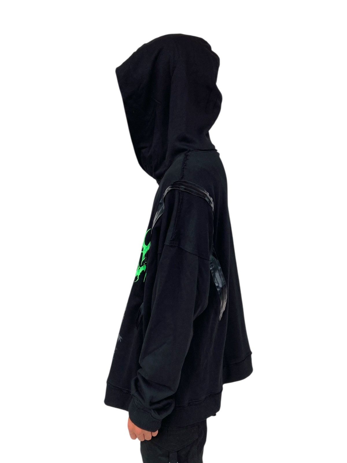 20471120 2000s Yoikadakada - PVC Metal Hoodie Size US M / EU 48-50 / 2 - 4 Thumbnail