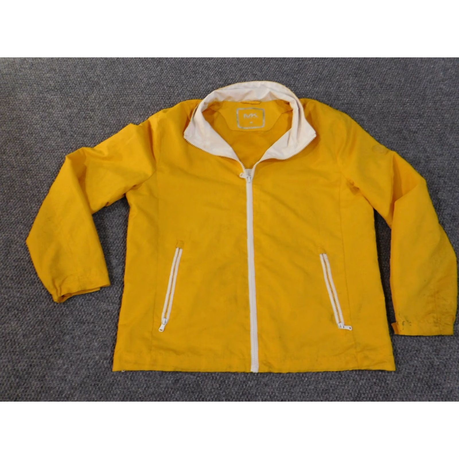 Michael Kors VINTAGE Michael Kors Jacket Men Large Windbreaker Yellow Zip Lined Polyester Size US L / EU 52-54 / 3 - 2 Thumbnail