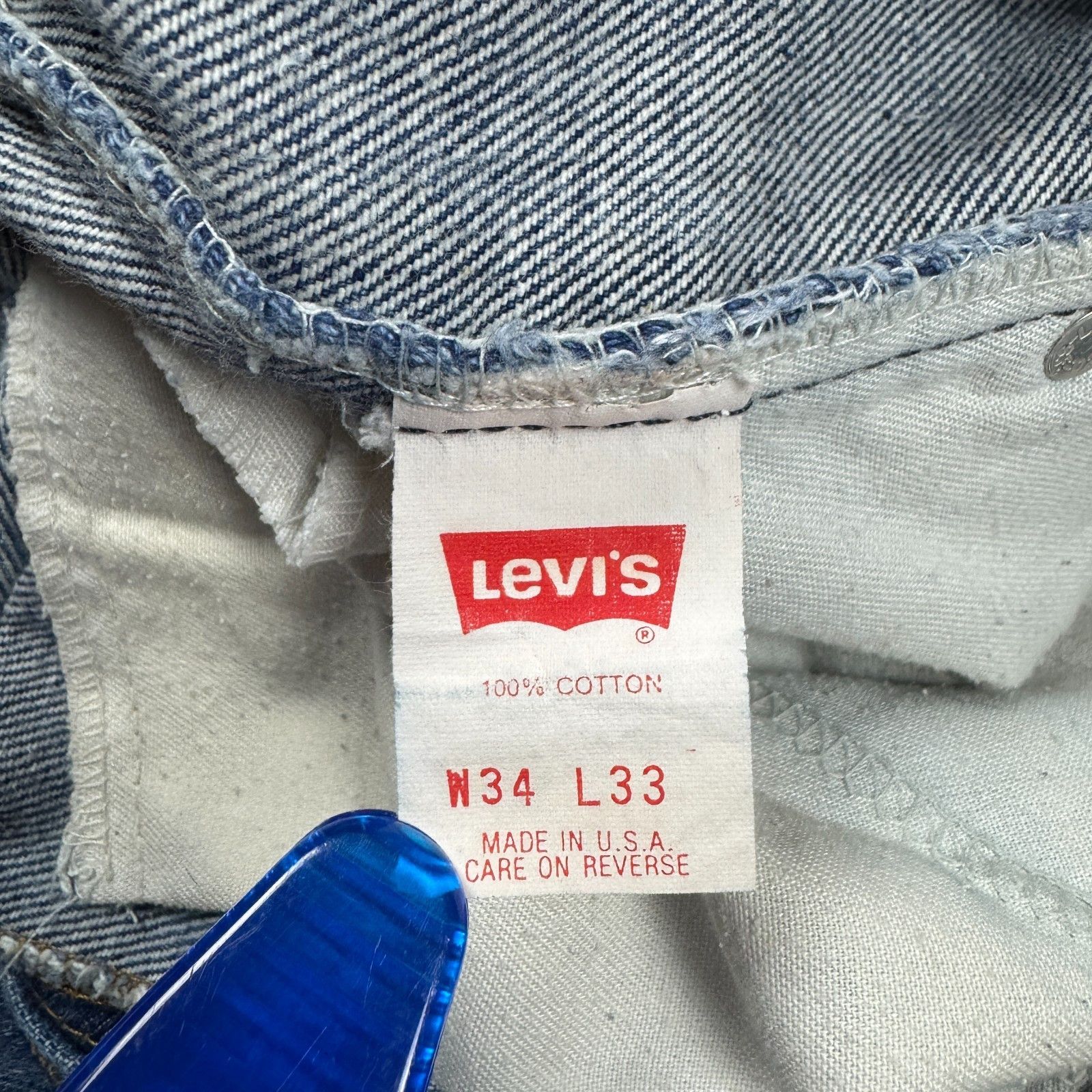 Levi's Vintage Clothing Vintage 80s Levi's 505 W34 L33 Jeans Made in USA Size US 33 - 4 Thumbnail