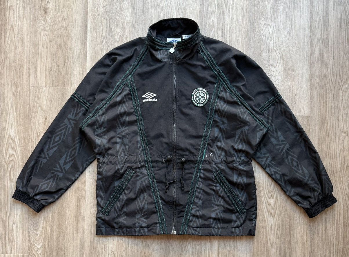Vintage 90s Umbro Celtic Football Soccer Track Jacket