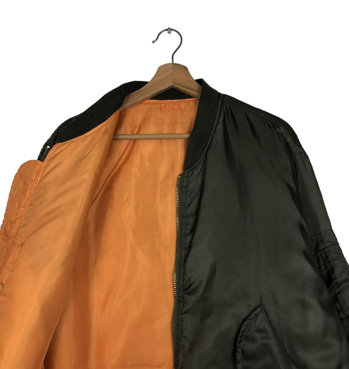 Vintage 🔥VINTAGE REVERSIBLE BOMBER JACKET MILITARY GARMENTS Size US L / EU 52-54 / 3 - 12 Thumbnail