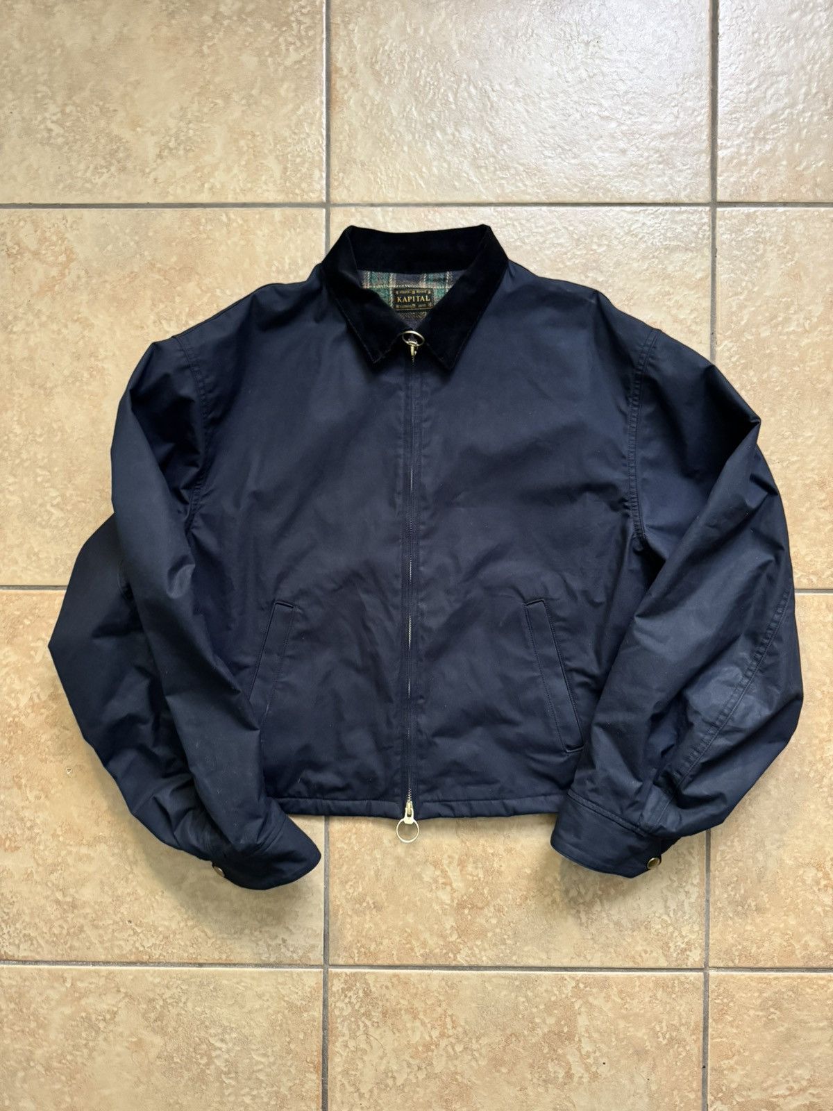 Kapital Kountry Kapital Navy Waxed Chore Jacket Size US XL / EU 56 / 4 - 1 Thumbnail