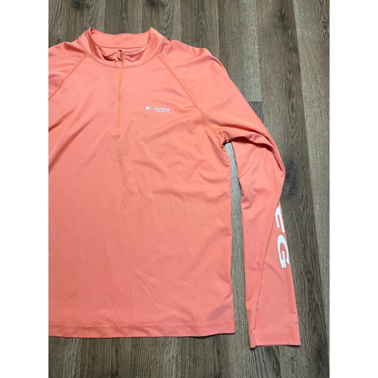 Vintage Columbia Shirt Womens Large Orange Long Sleeve 3/4 Zipper Athletic Wear Casual Fall Spring Summer Womens Size L / US 10 / IT 46 - 4 Thumbnail