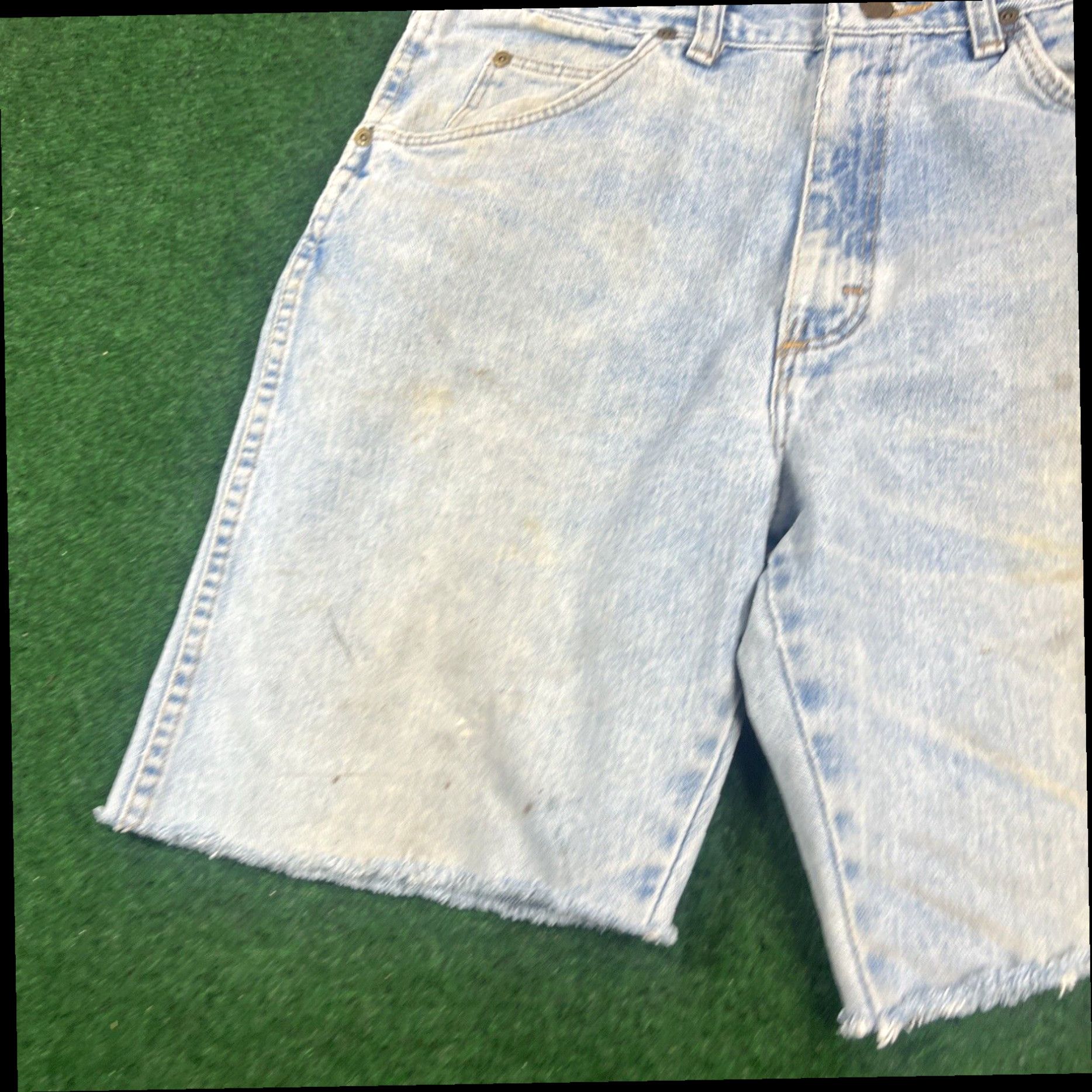 Wrangler Wrangler Denim Light blue Jean Shorts Men’s Size 32 Relaxed Fit Work Dirty Size US 32 / EU 48 - 3 Thumbnail
