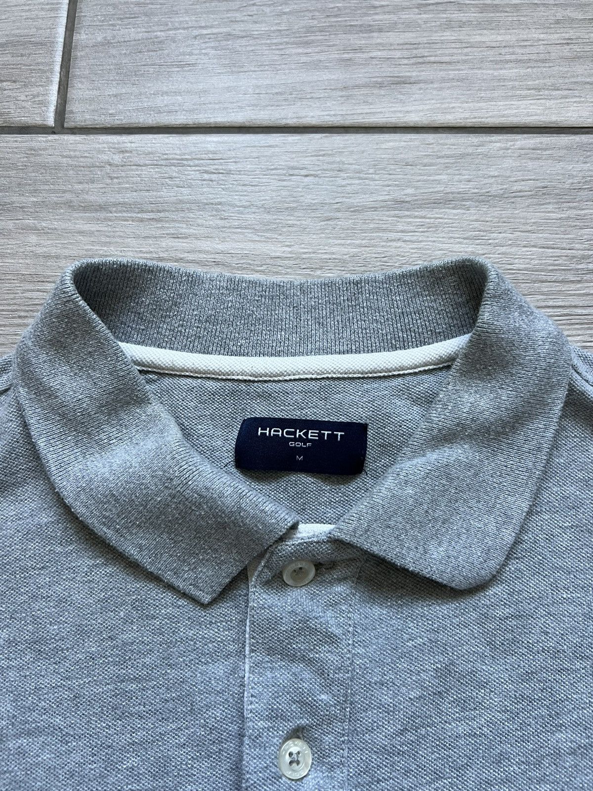 Hackett Vintage Hackett Polo T-shirt Grey Old Money Size US M / EU 48-50 / 2 - 5 Thumbnail