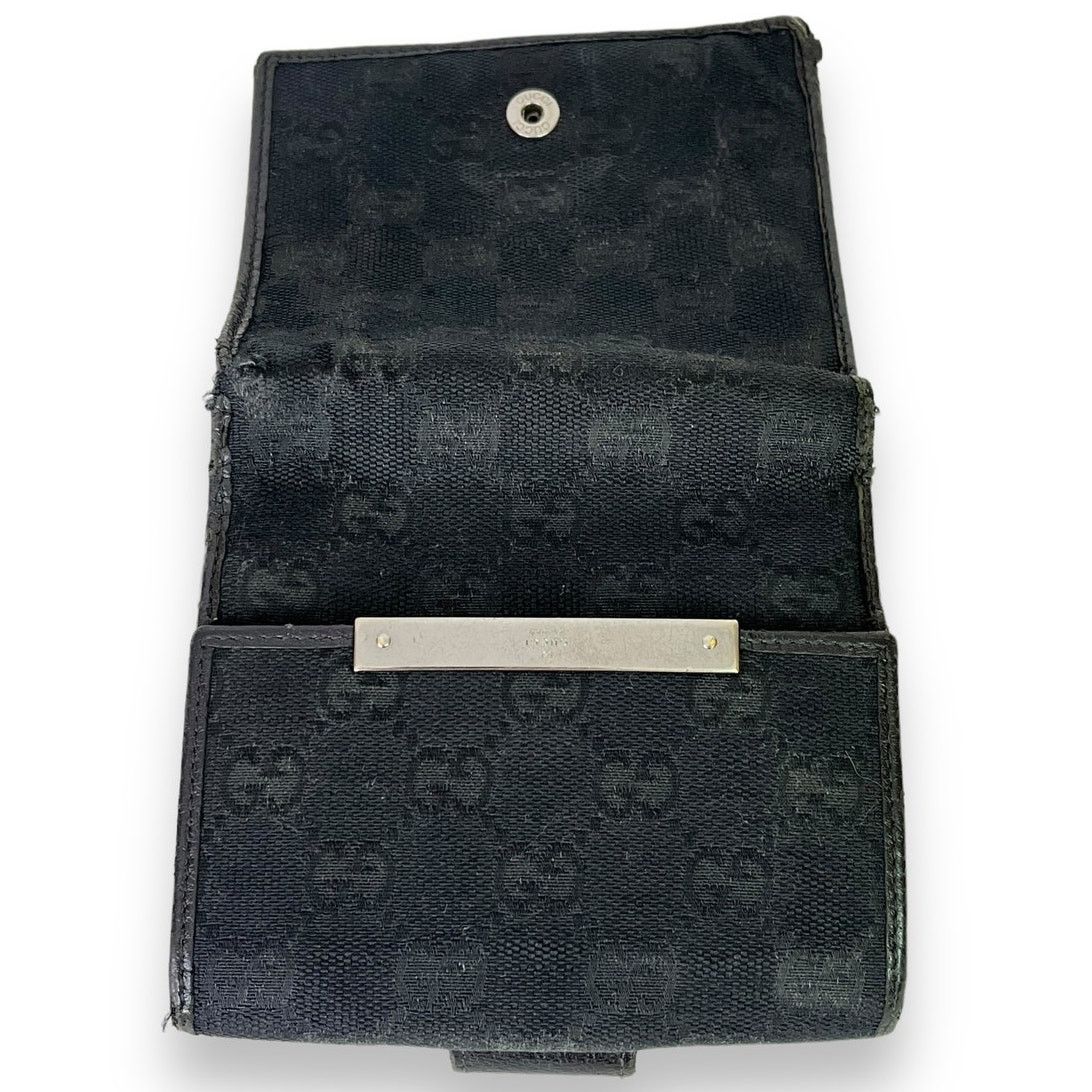 Gucci Gucci Vintage GG Monogram Canvas Leather Bifold Wallet Size ONE SIZE - 4 Thumbnail