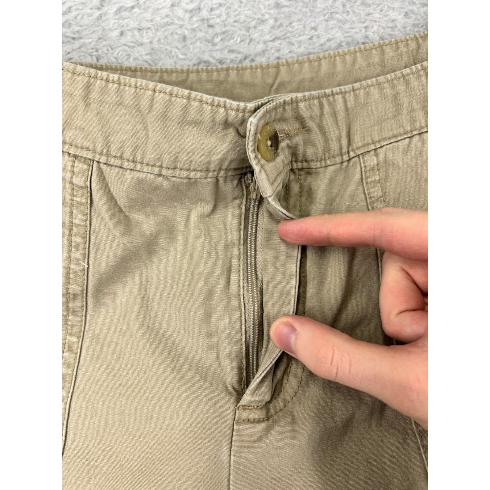 Eddie Bauer Woolrich Pants Womens Capri Beig e Khaki 5P Cotton 100% Eddie Bauer Capris Pant s Casual Fall Spring Summer Mens? Size 27" / US 4 / IT 40 - 7 Thumbnail