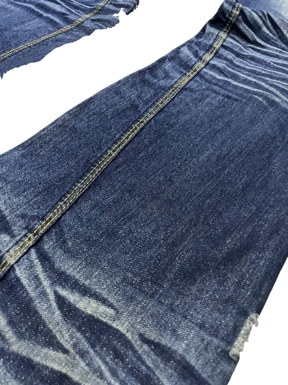 HIDEAWAYS × Hysteric Glamour Hideaways Nicole Heavy Whiskers Shiny Blue Flared Jeans Size US 30 / EU 46 - 14 Thumbnail