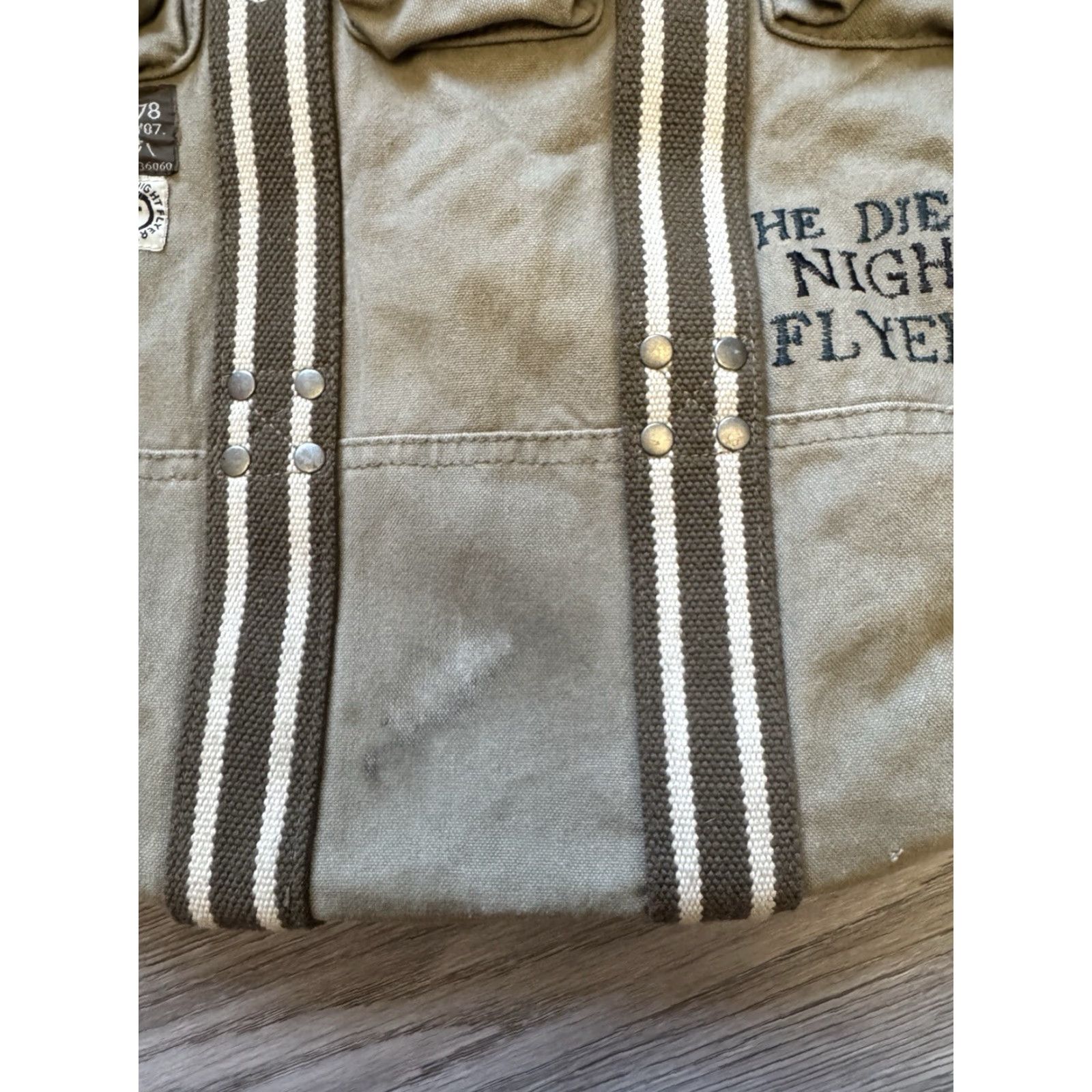 Diesel VINTAGE Diesel Khaki Green Army Flight Cargo Shoulder Bag Archive 2000’s Unisex Adults Bag Size ONE SIZE - 3 Thumbnail