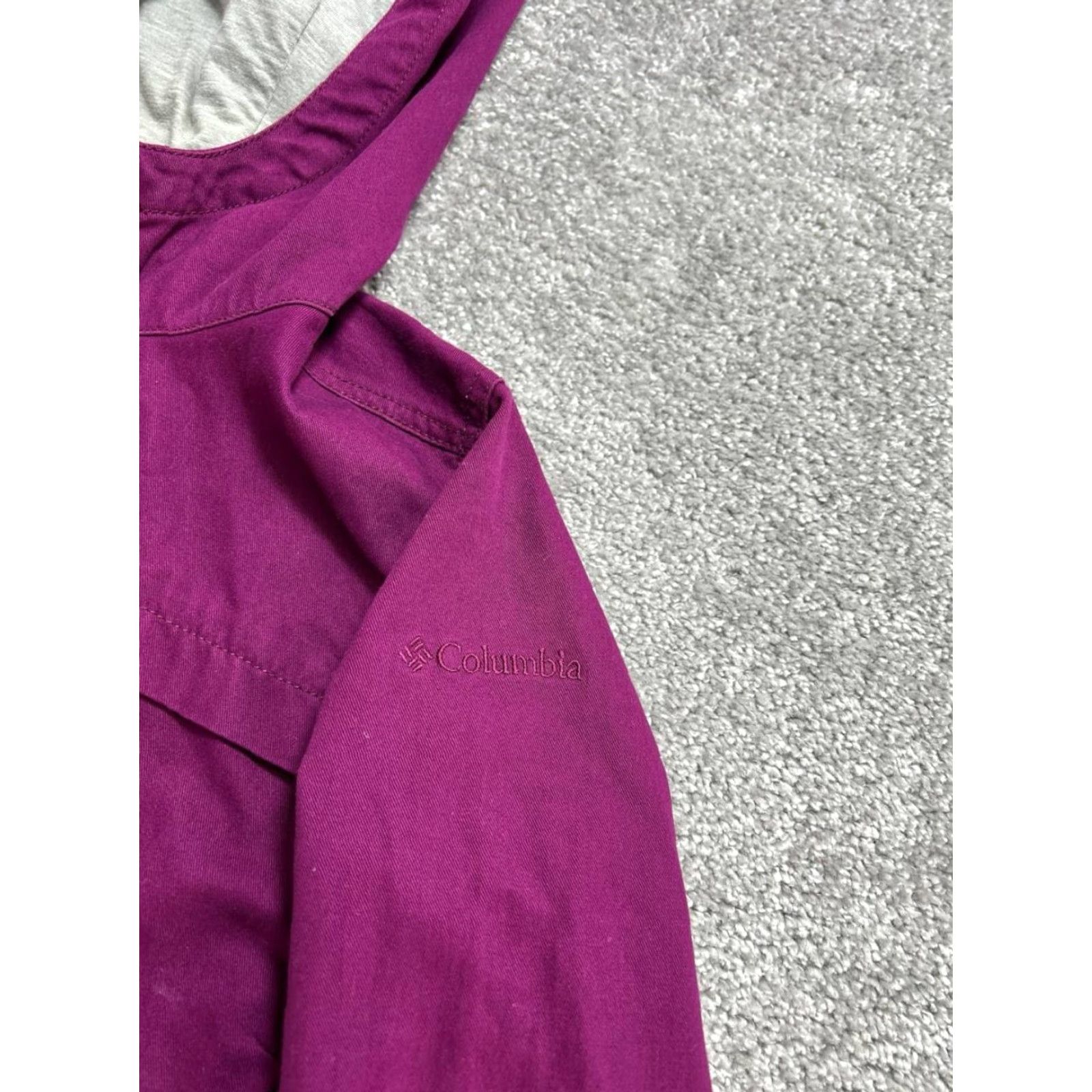 Logo 7 Columbia Womens Jacket Short Regular Zip Hooded Full Zip Purple Cotton Logo City Outdoor Fall Spring Winter Jacket Womens XS Size XS / US 0-2 / IT 36-38 - 5 Thumbnail
