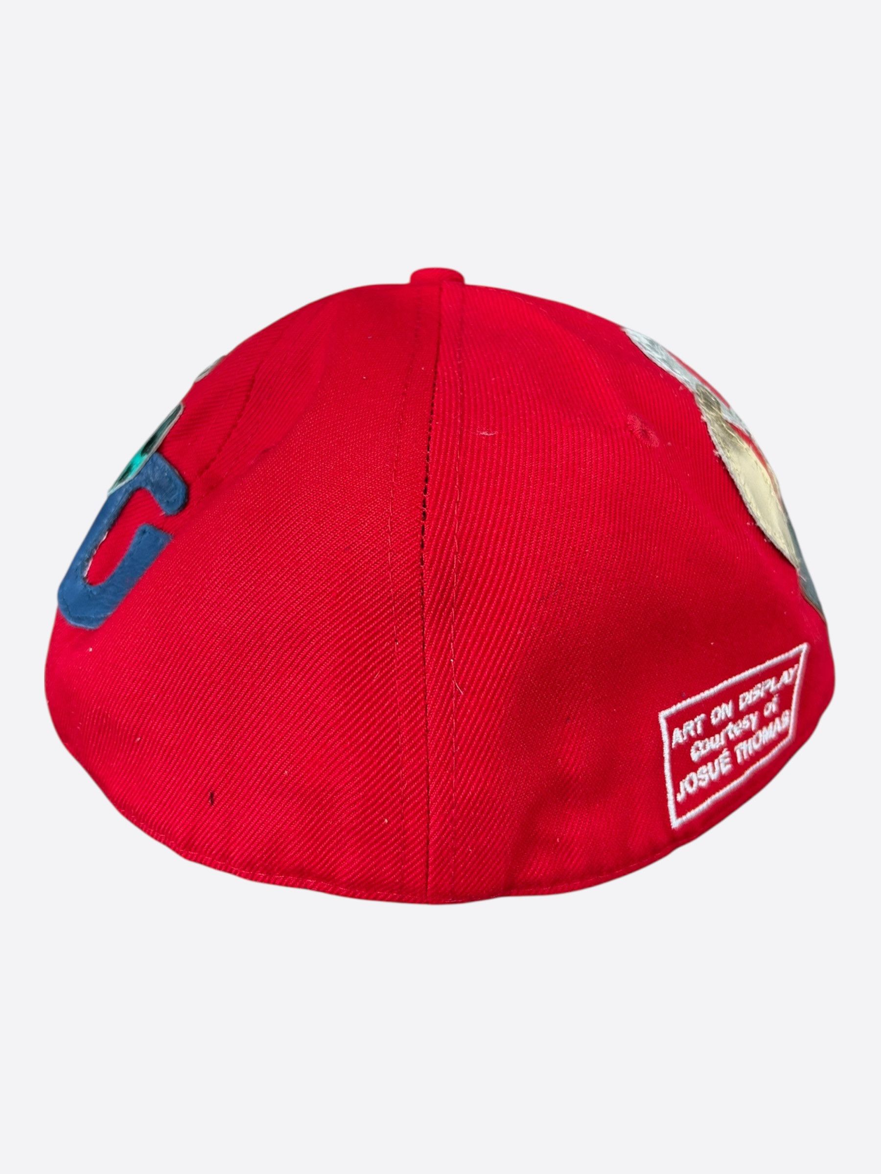 Gallery Dept. Gallery Dept Red & Multicolor ATK G-Patch Fitted Hat Size ONE SIZE - 3 Thumbnail